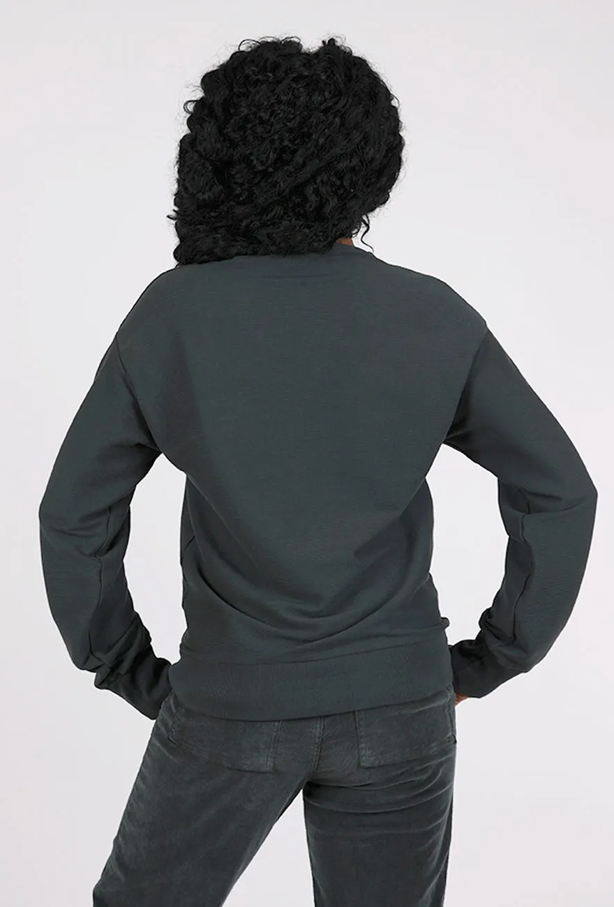 Trendy Style Sportif Pullover, Drab