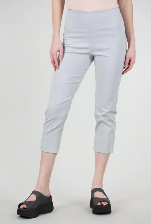Smart Motion Side zipper Mindy Cropped Pant, Silver