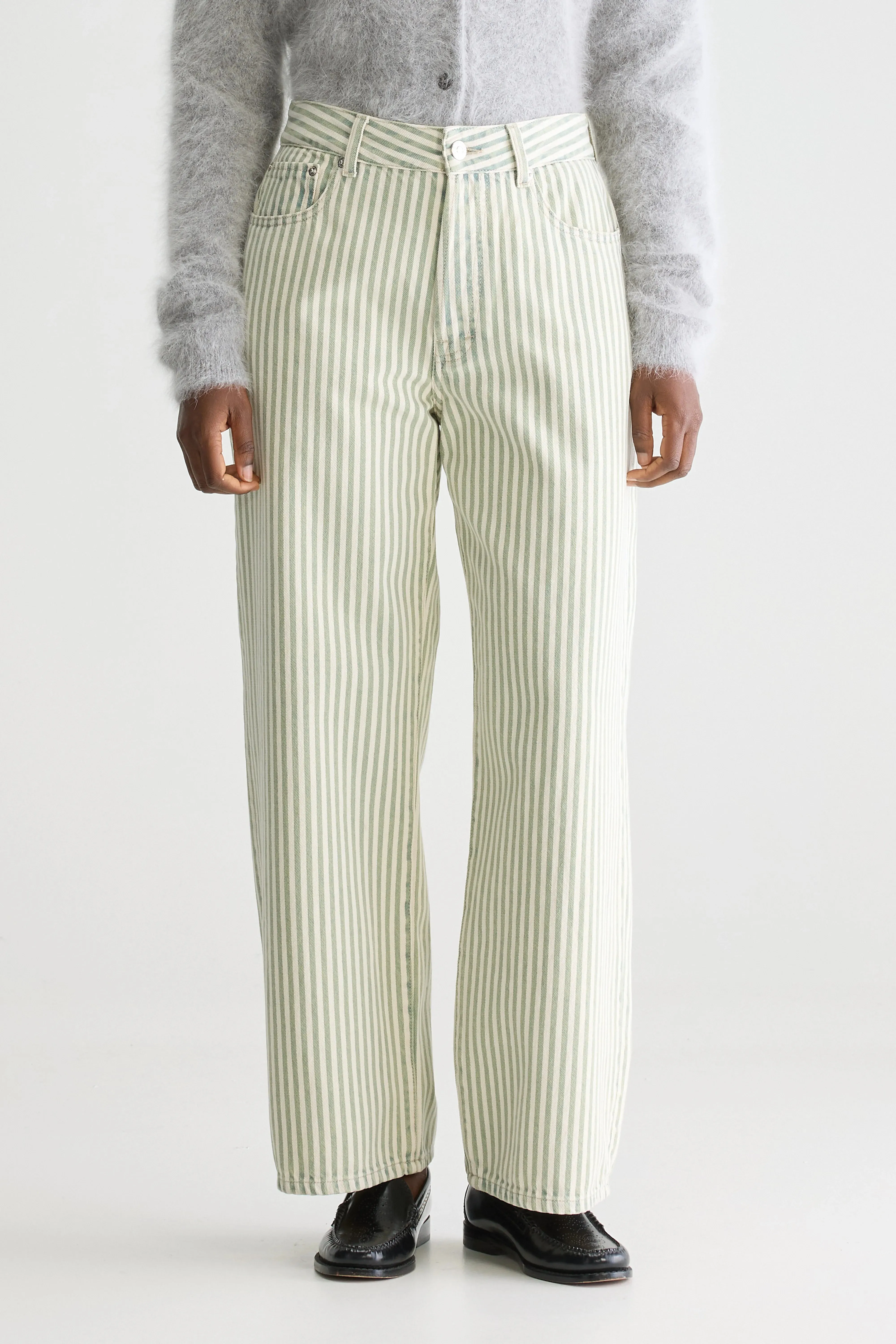 Trendy Waistband Denim N. 66 wide jeans (251 / W / STRIPE A)