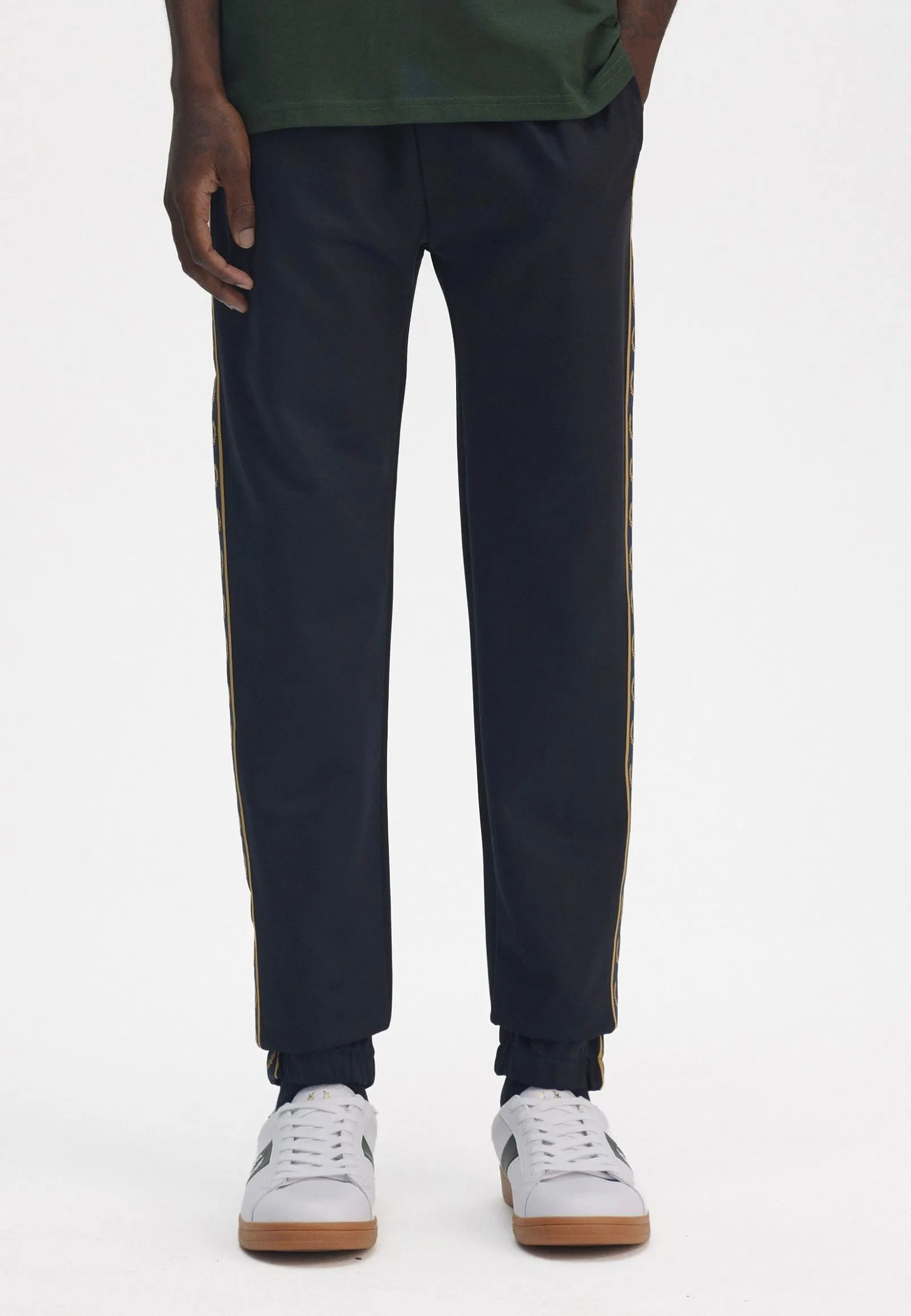 Fred Perry - Contrast Tape Track Navy/Honeycomb - Pants Blackout fabric