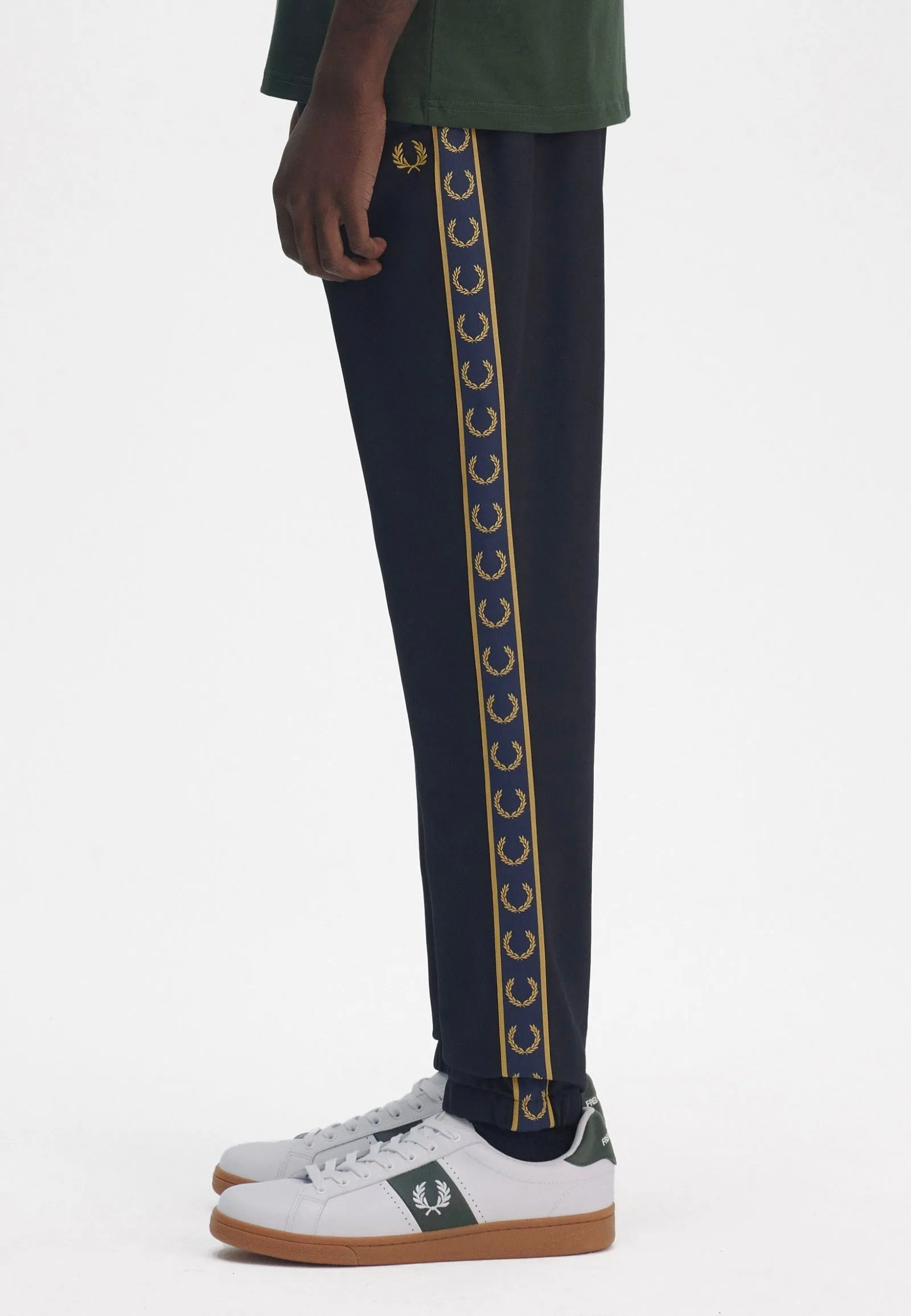 Trendy Wear Fred Perry - Contrast Tape Track Navy/Honeycomb - Pants
