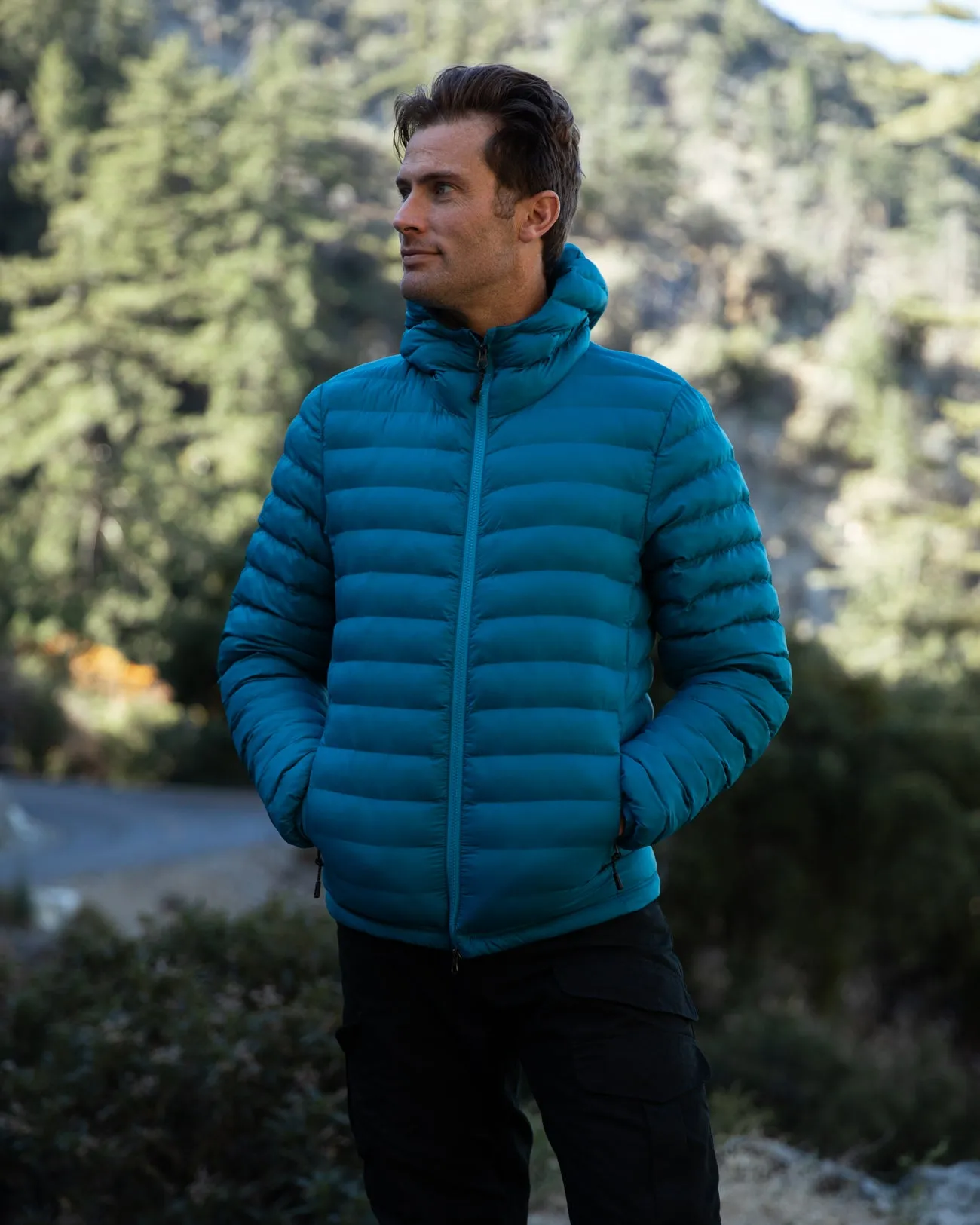 Tribal pattern Men's Gale ACT Puffer Hoodie