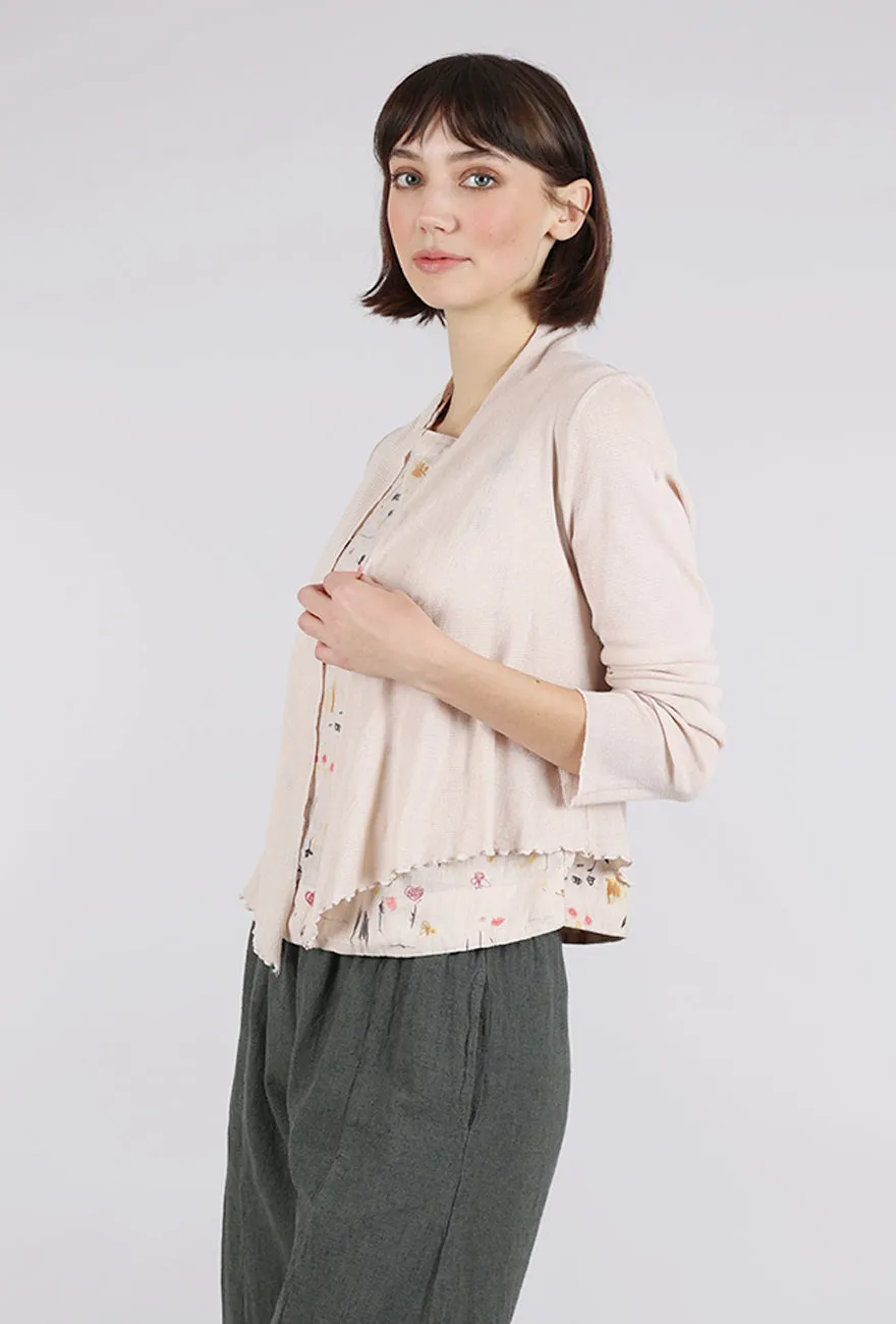Tulle Mesh Cropped Cardie, Pearly Fashionable Stylish