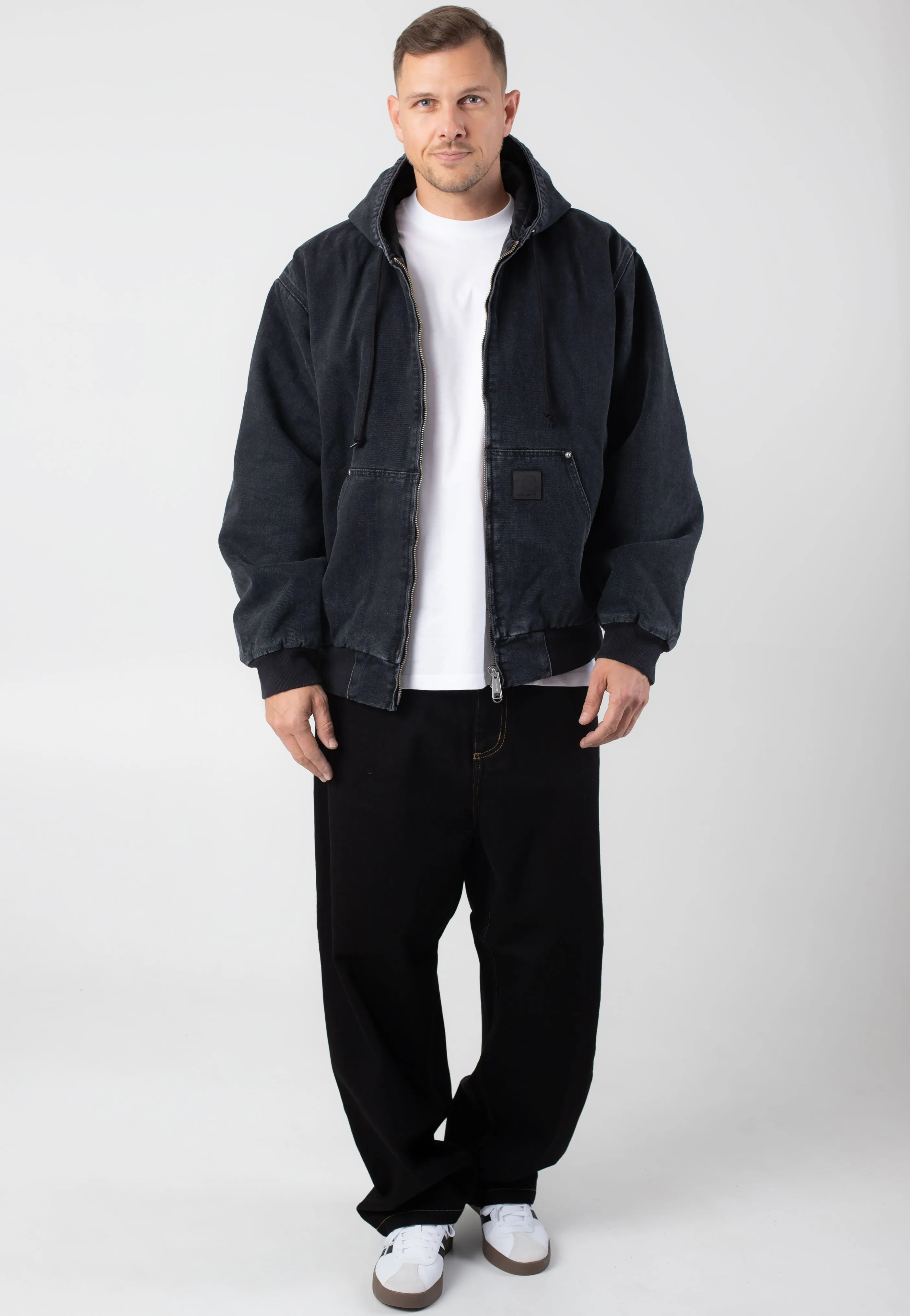 Carhartt WIP - OG Active Rivet Stone Washed Black - Jacket Cool Weather Layer
