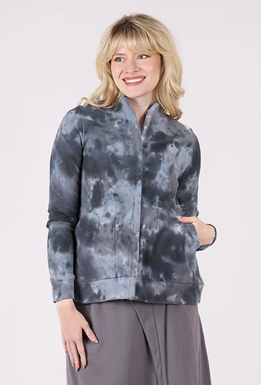 Mock-Neck Knit Jacket, Gray Modern Outdoor Gear