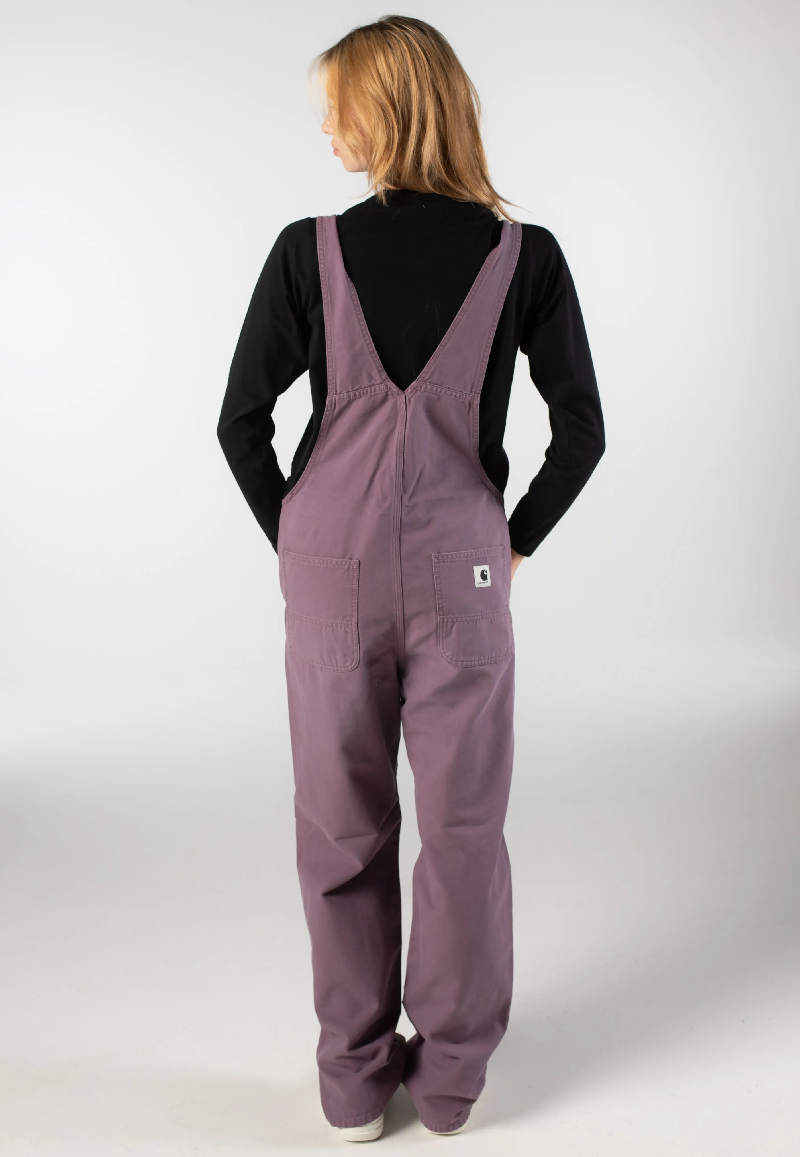 Ultimate Wear Carhartt WIP - W' Bib Overall Straight Stone Canvas Phlox - Pants