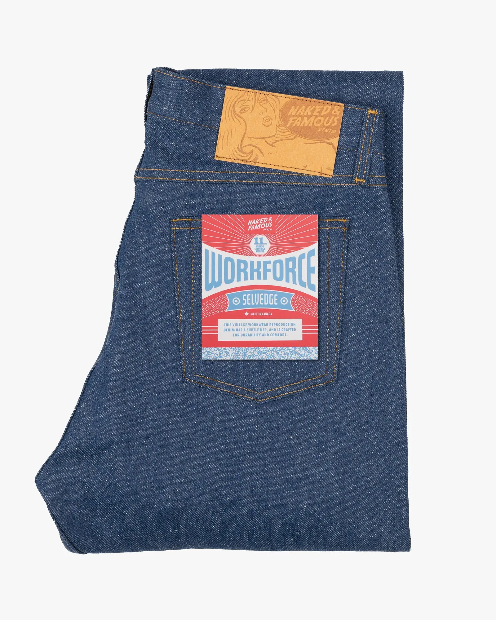 Ultimate Wear Naked & Famous Denim True Guy Regular Fit Mens Jeans - Workforce Selvedge
