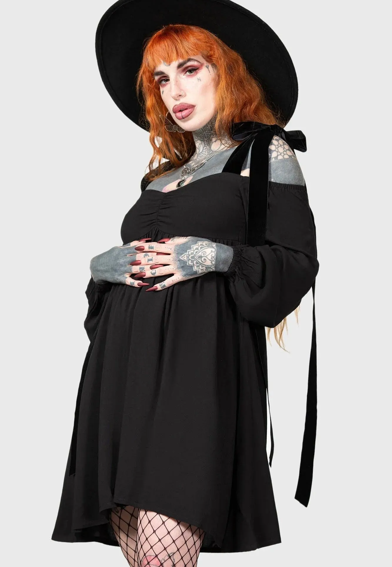Unique Cut Killstar - Mae Queen Black - Dress