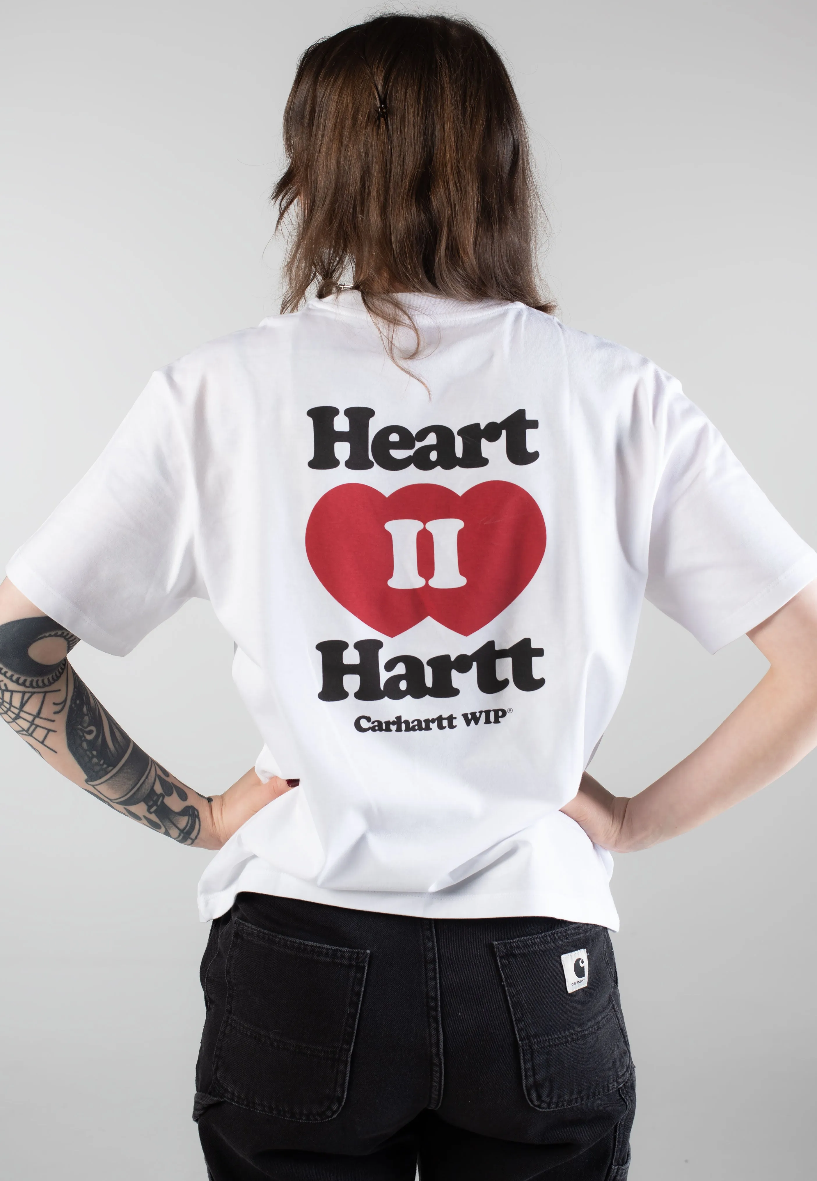 Unisex style Carhartt WIP - W' Heart II Hartt White - T-Shirt