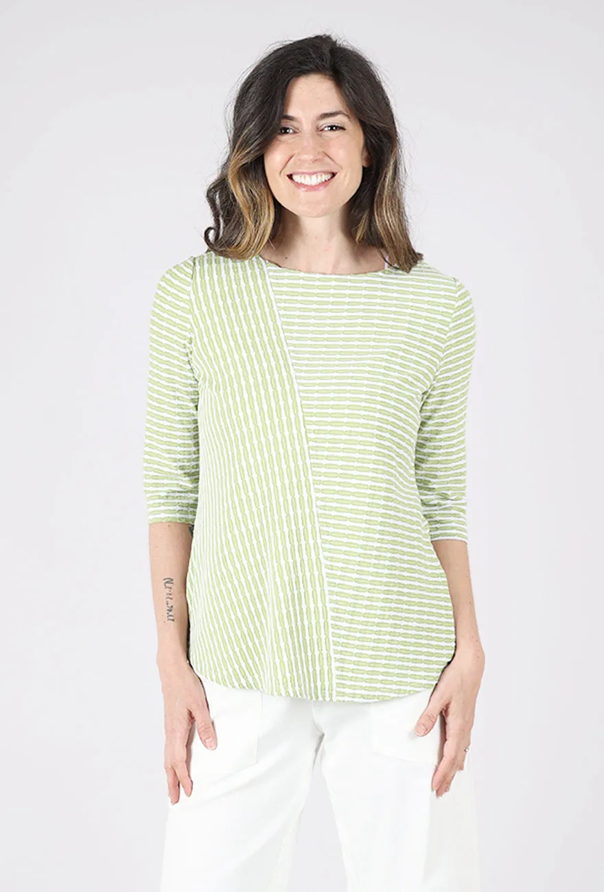 college Uptown Stripe City Top, Leaf