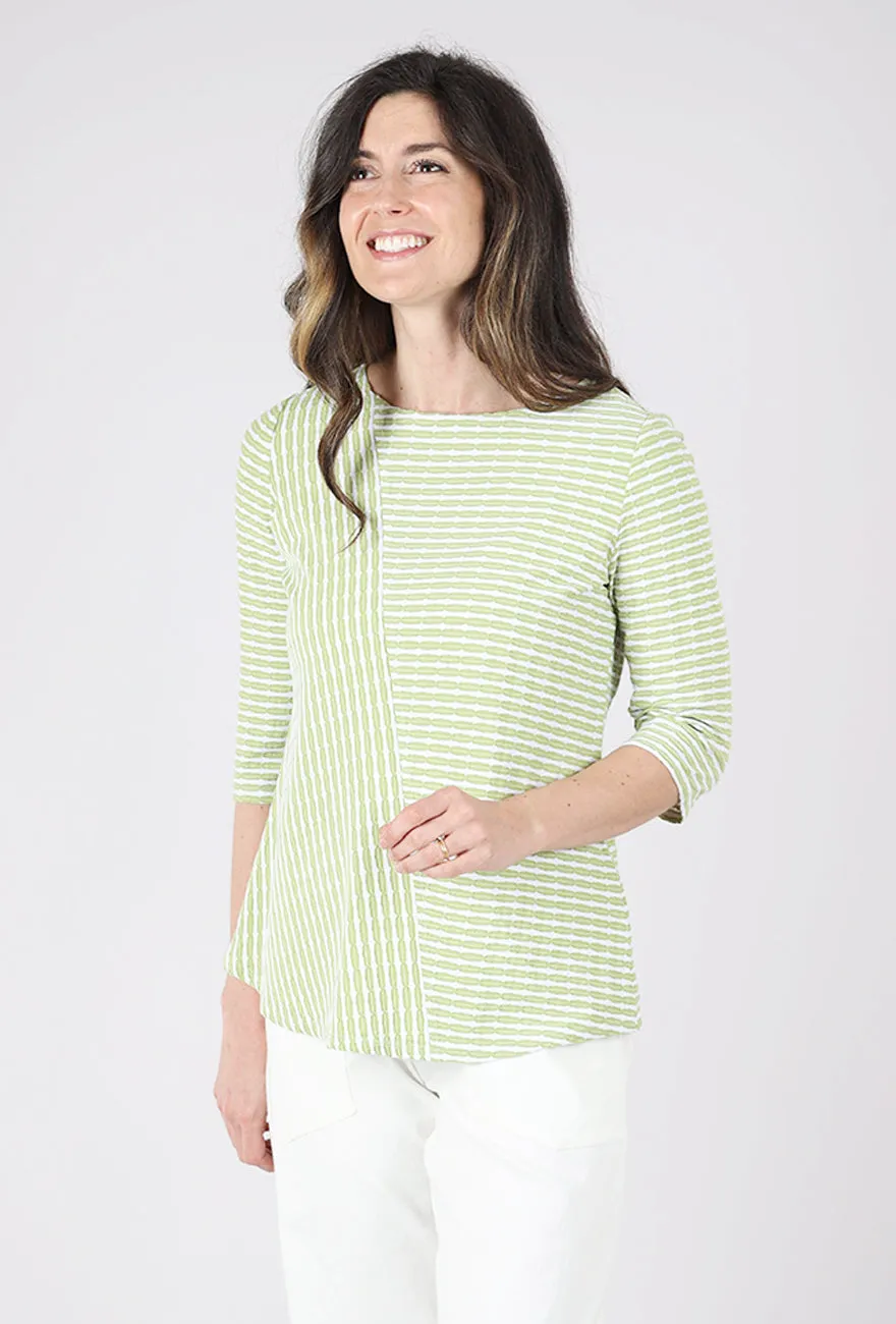 Uptown Stripe City Top, Leaf Travel Fresh