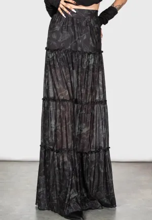 Season To Season Killstar - Ghosted Woods Maxi - Skirt