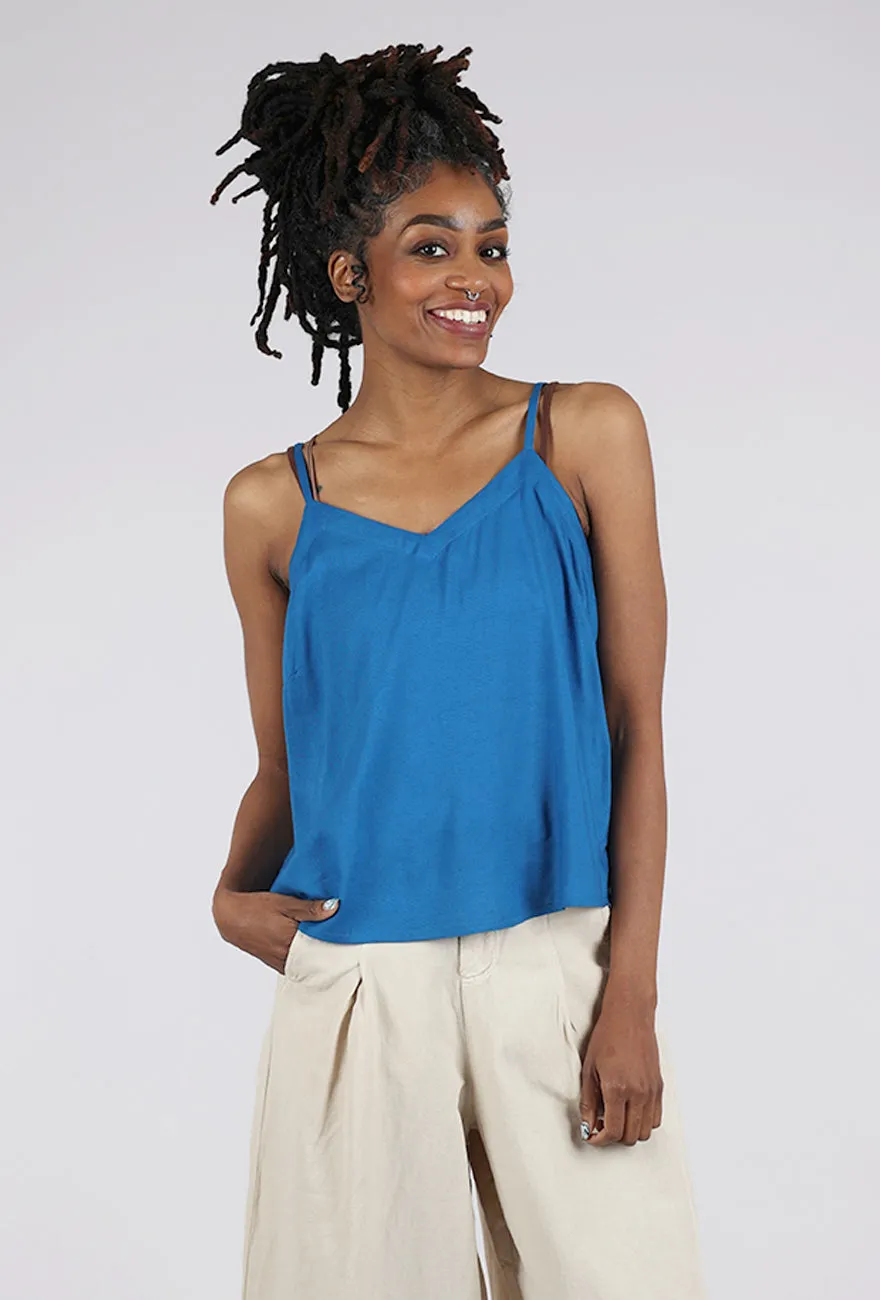 Double V Tank, Indigo Versatile Outfit Soft Material