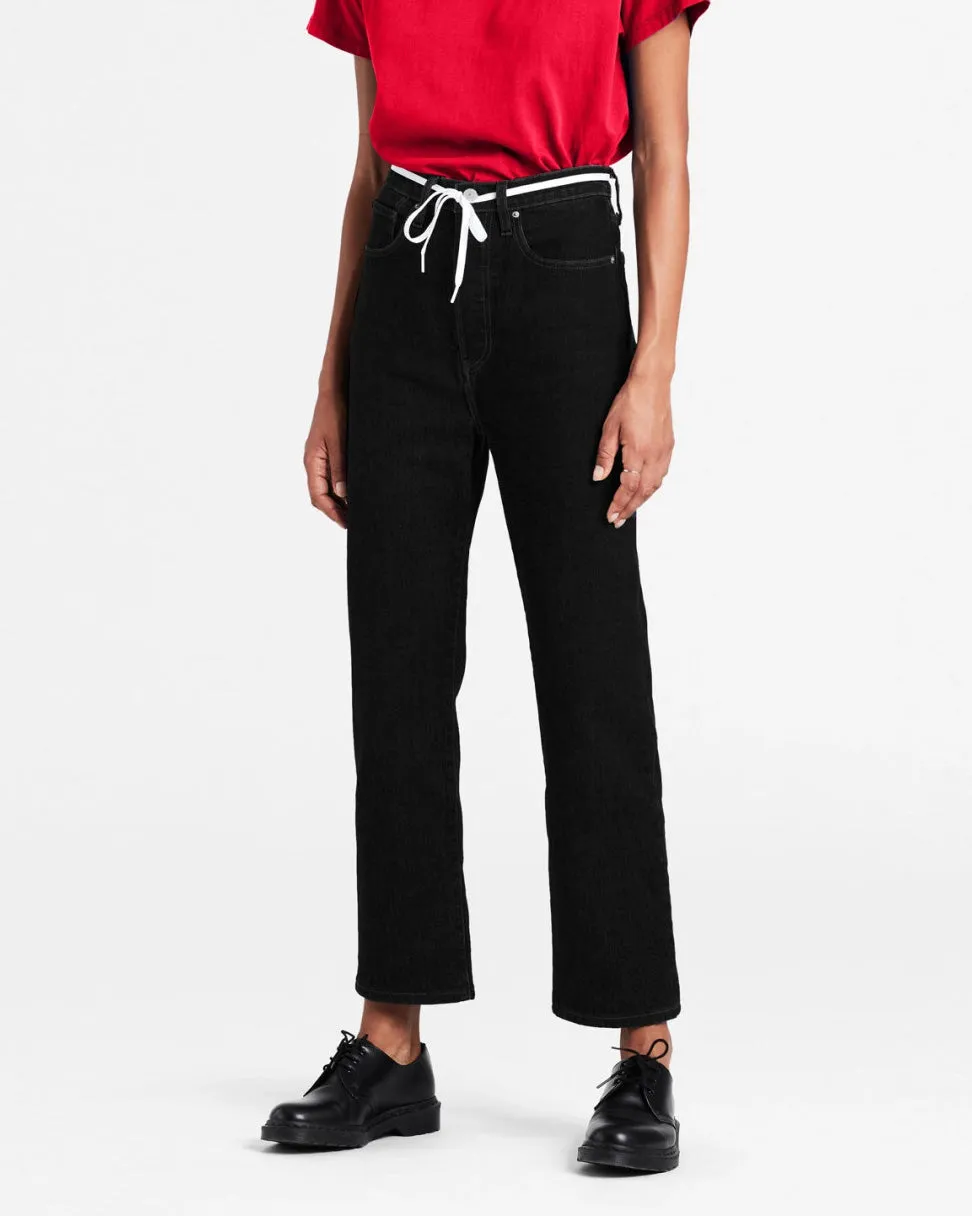 Levi's Womens Ribcage Straight Ankle Jeans - Black Sprout | Levi's Jeans | JEANSTORE