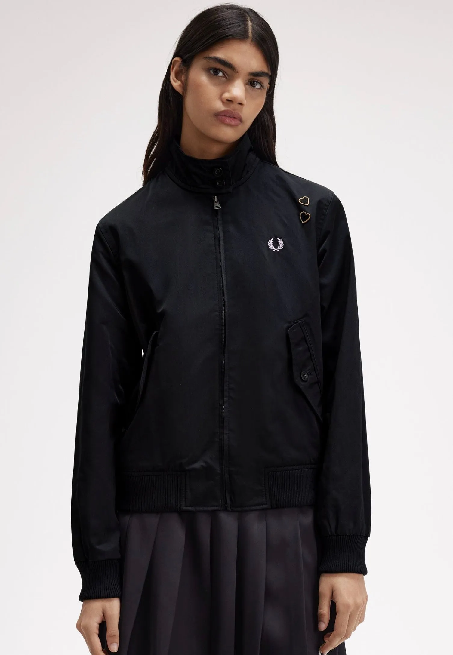 Urban Shield Fred Perry x Amy Winehouse - Zip Through Satin Black - Jacket