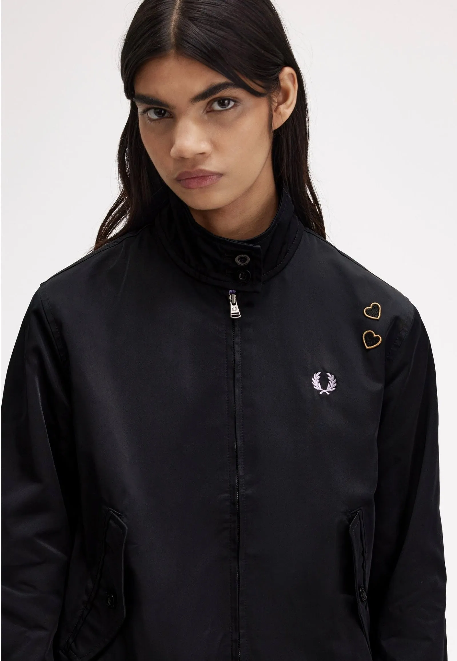 Urban Shield Fred Perry x Amy Winehouse - Zip Through Satin Black - Jacket