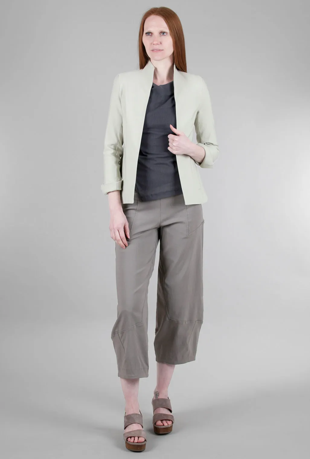 Urban Sleek Look Shaped Jacket, Sand