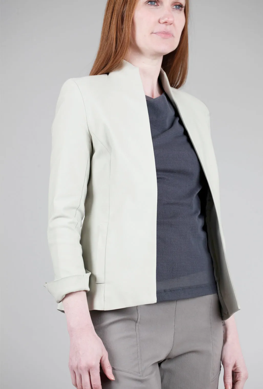 Urban Sleek Look Shaped Jacket, Sand