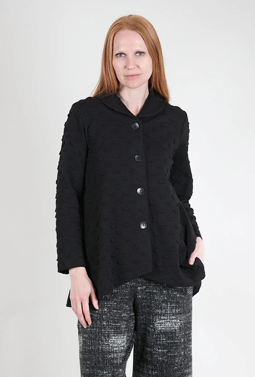 Dimensional Bubble Jacket, Black club Diary