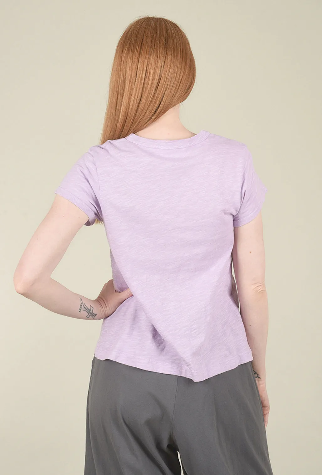 V-Neck Baby Baby Tee, Mulberry V - neck