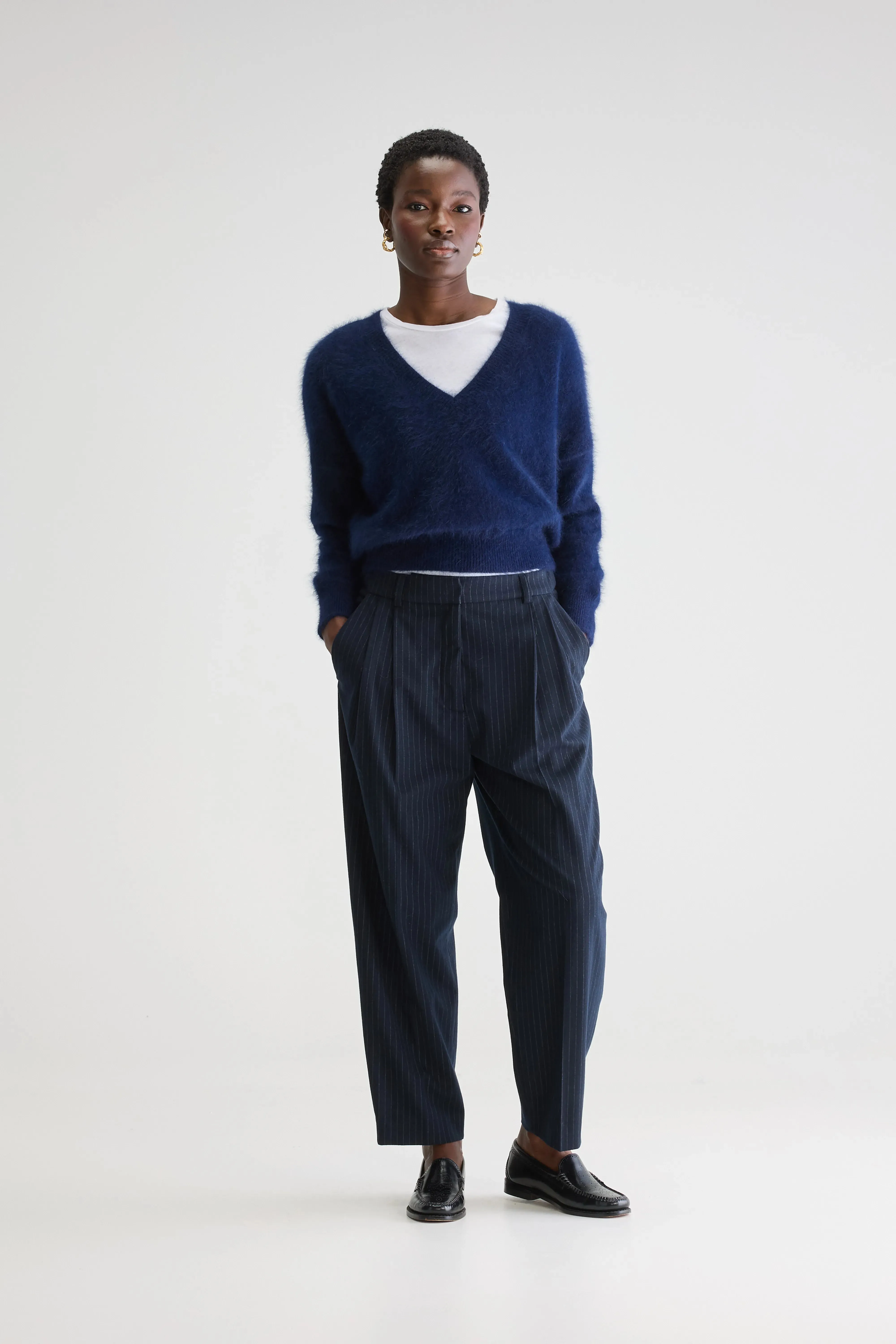 Valdo tailored trousers (251 / W / STRIPE A) Clean Style
