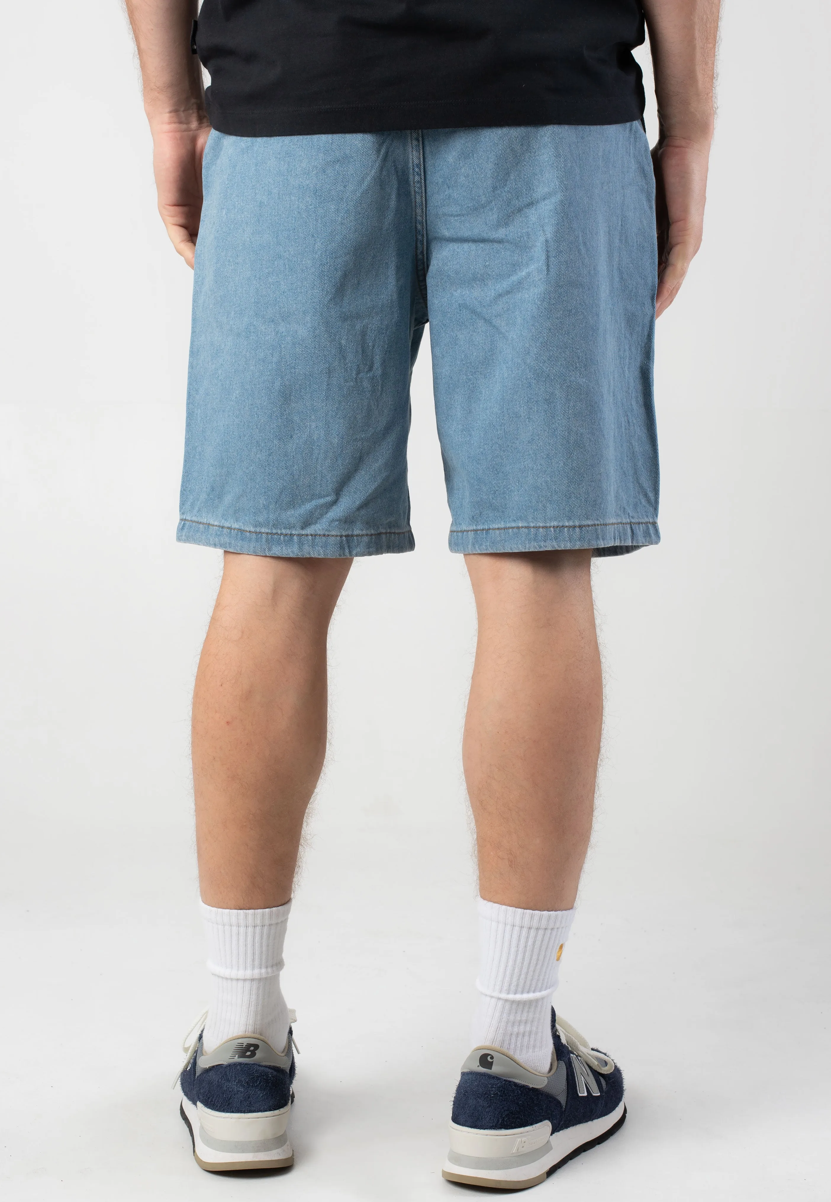 Vans - Authentic Chino Loose Pleated Stonewash/Blue - Shorts Multi - functional