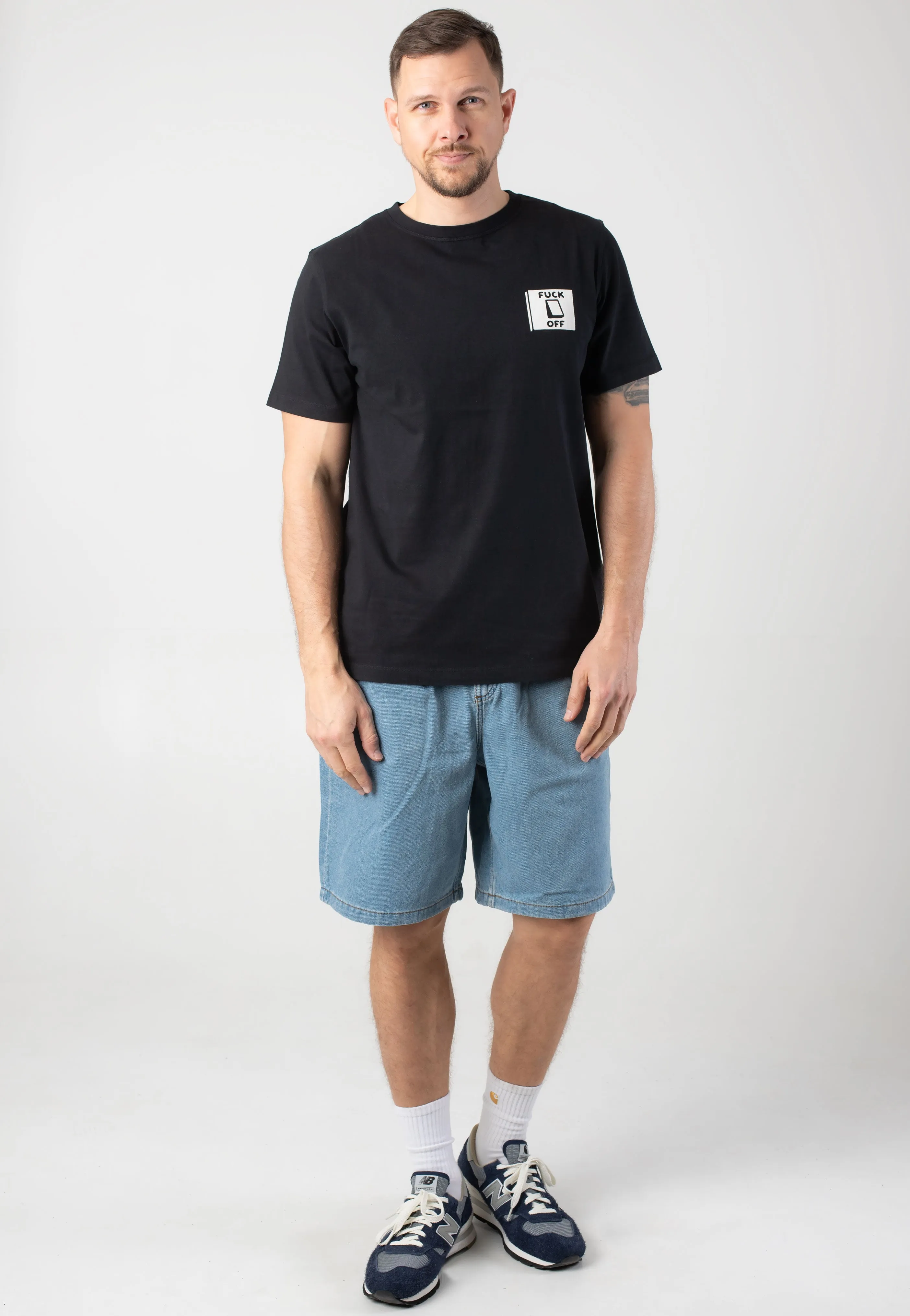 Vans - Authentic Chino Loose Pleated Stonewash/Blue - Shorts Multi - functional