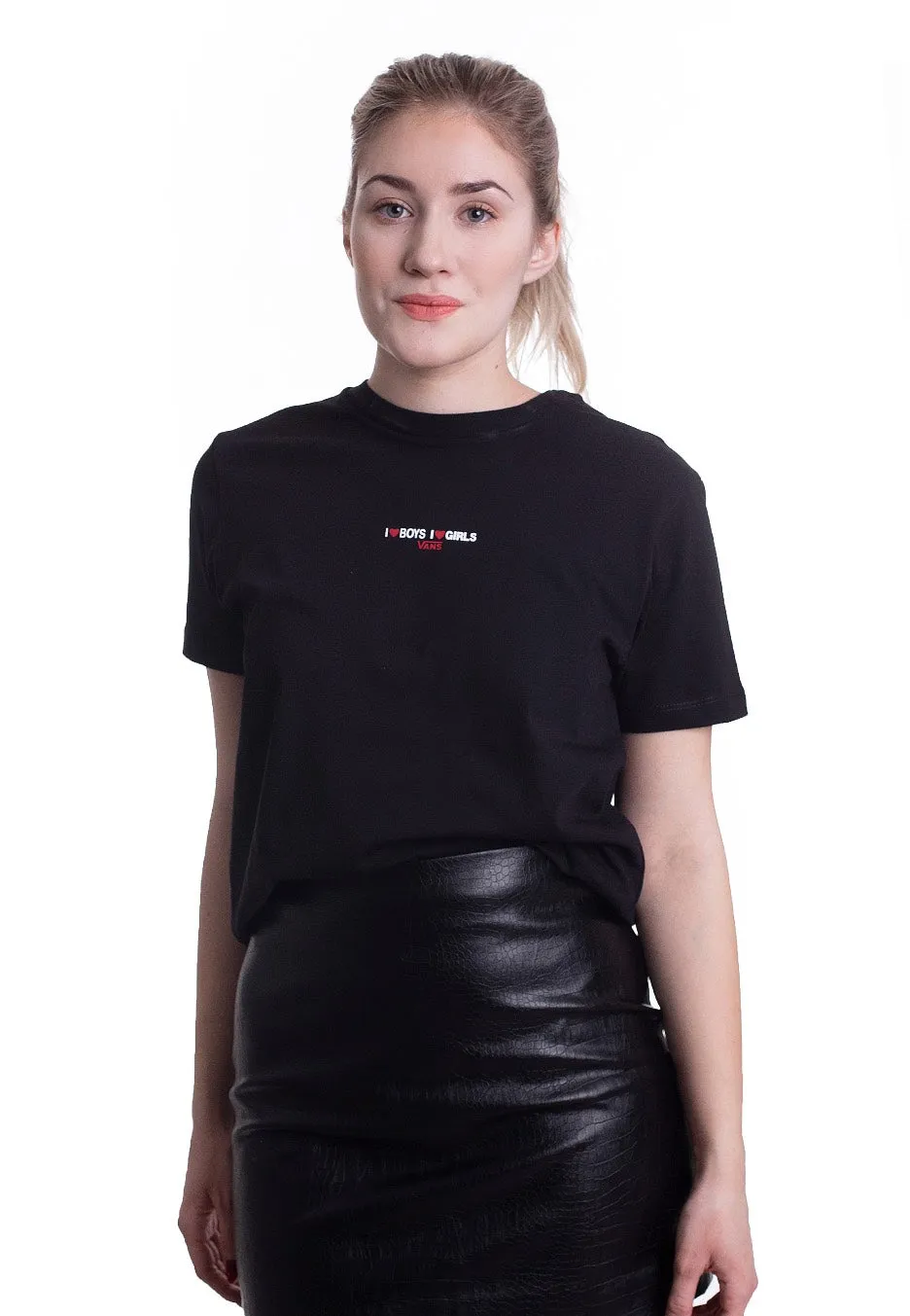 Vans - Boys Girls Black - T-Shirt Workout