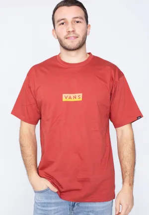 Outdoor Fashion Sporty Vibe Vans - Classic Easy Box Chili Oil - T-Shirt