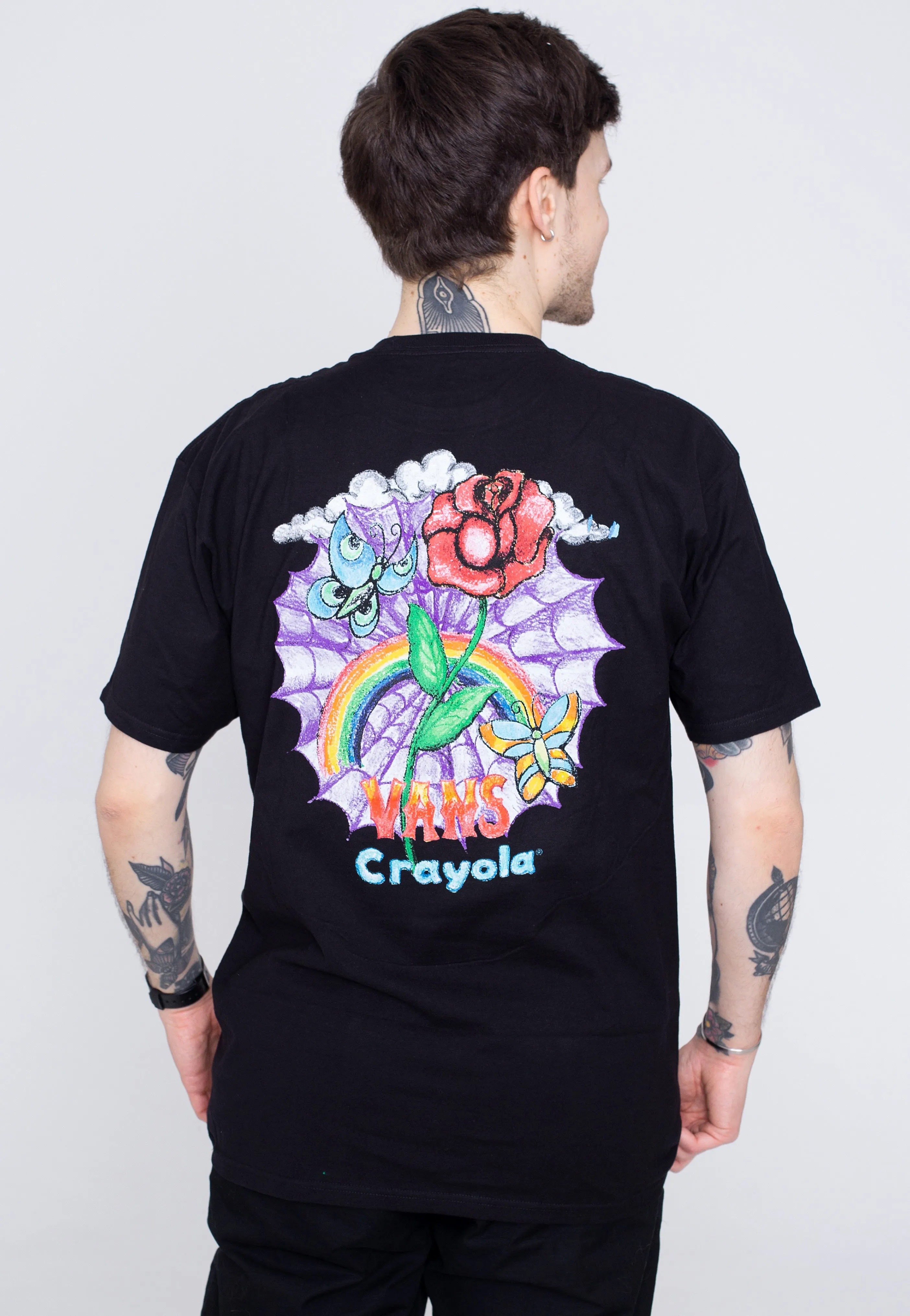 Vans - Crayola Rainbow Black - T-Shirt Trendy Outfit