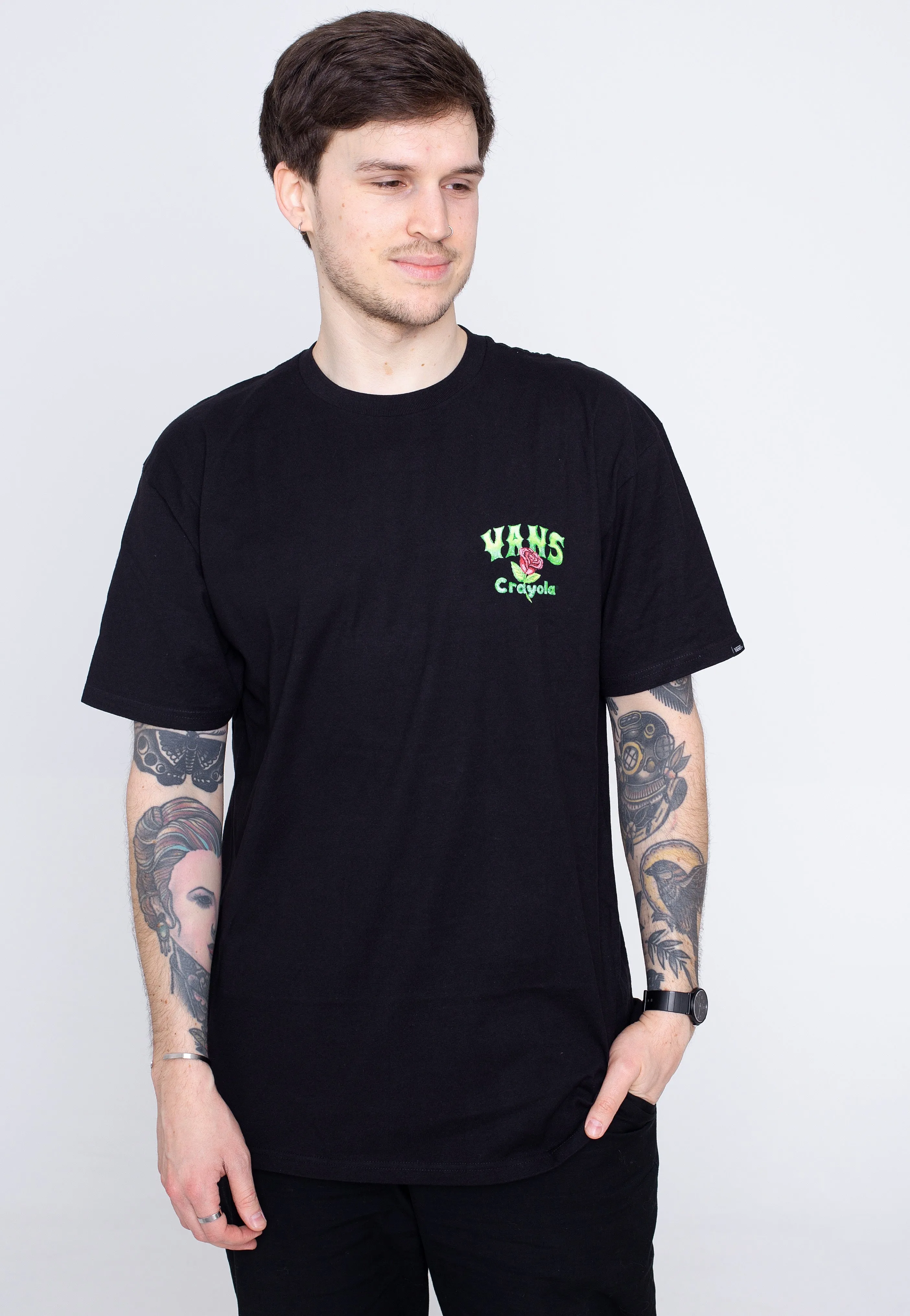 Vans - Crayola Rainbow Black - T-Shirt Trendy Outfit