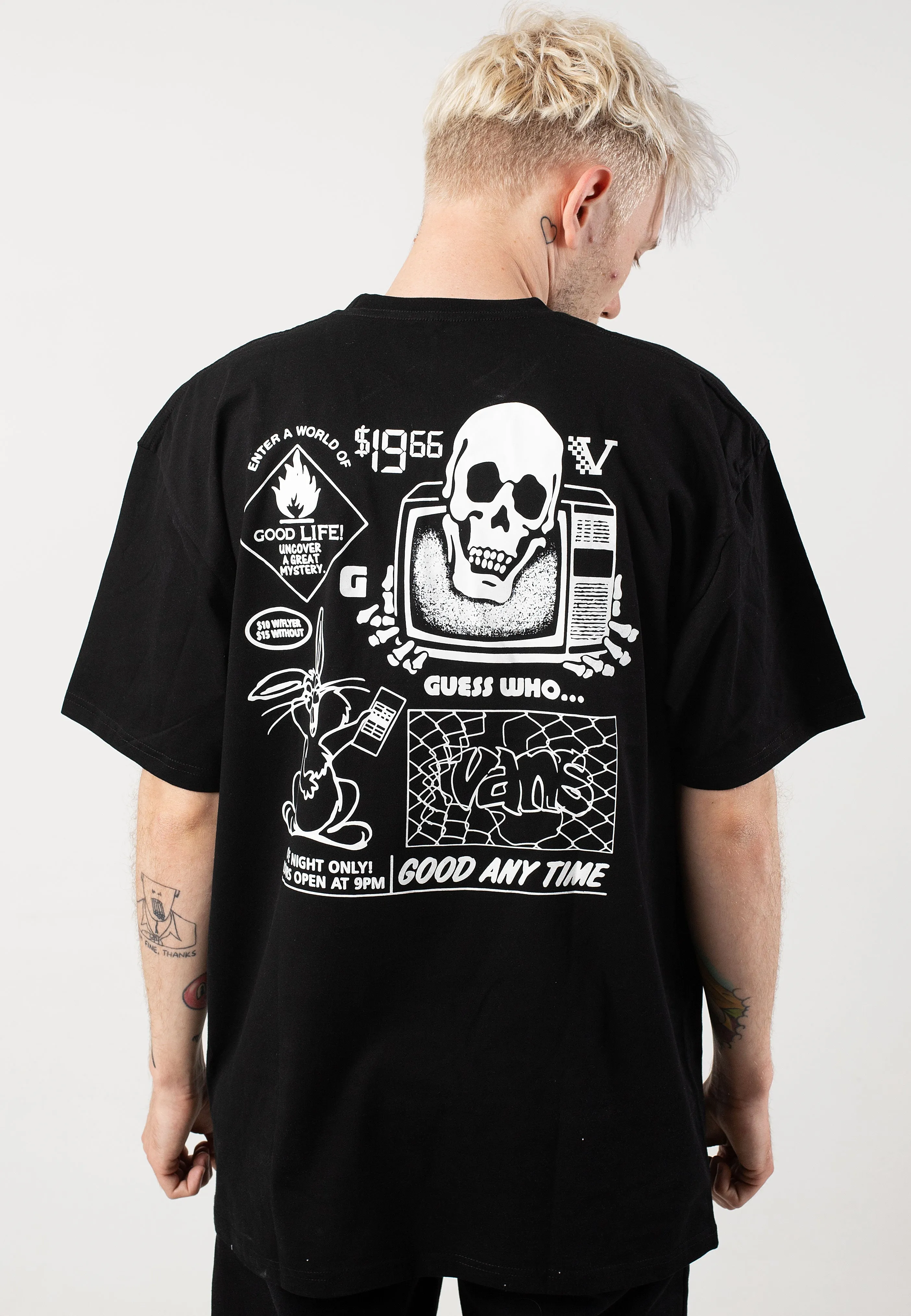 Vans - Crazy Eddy Black - T-Shirt crew neck