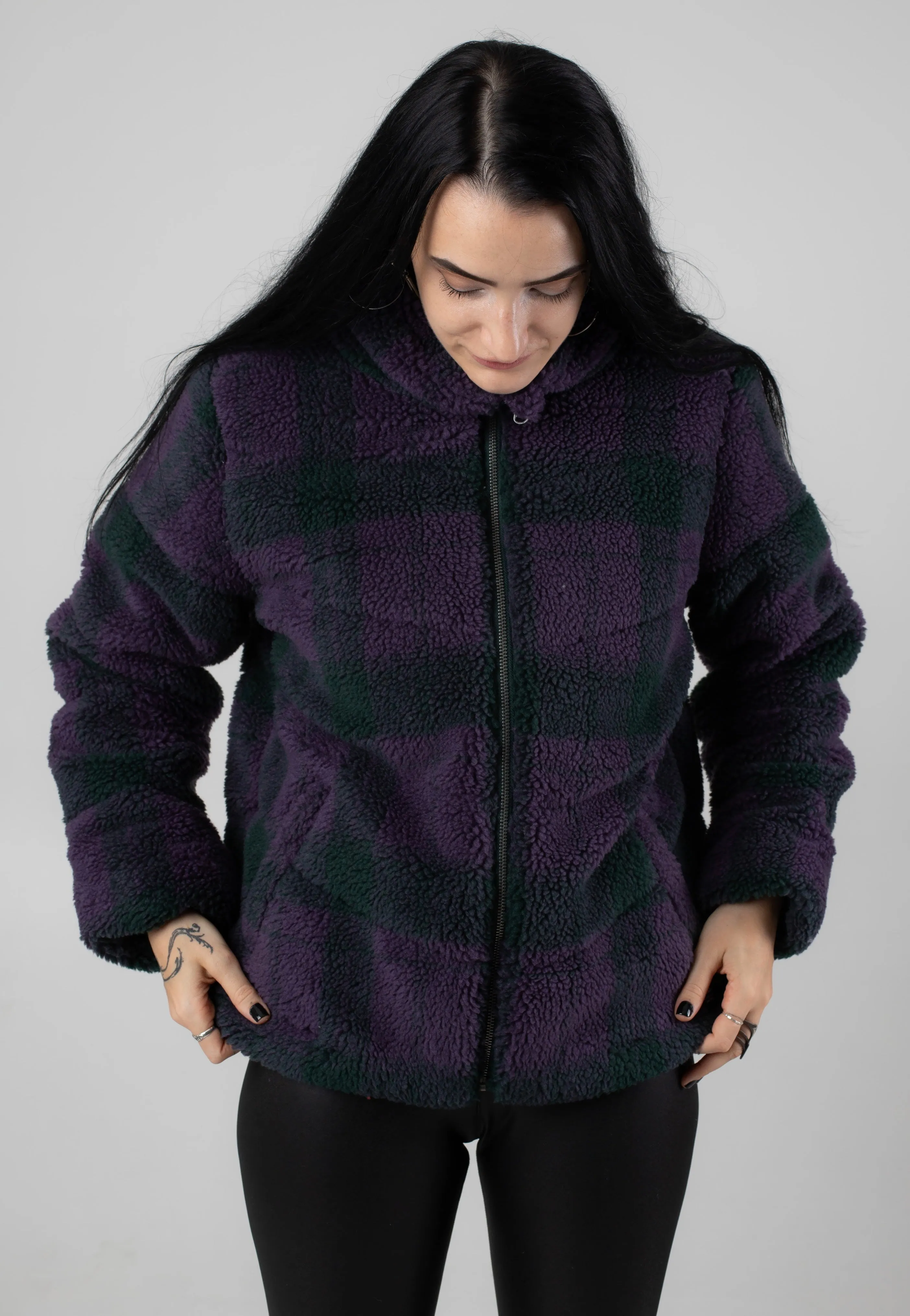 Vans - Foundry Plaid High Pile Puff Green Gables - Jacket Postcard
