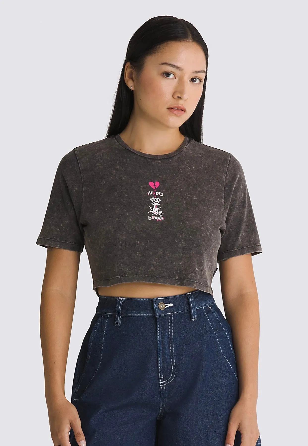 Vans - Heartbreaker Crew Crop II Black - T-Shirt Outdoor Look