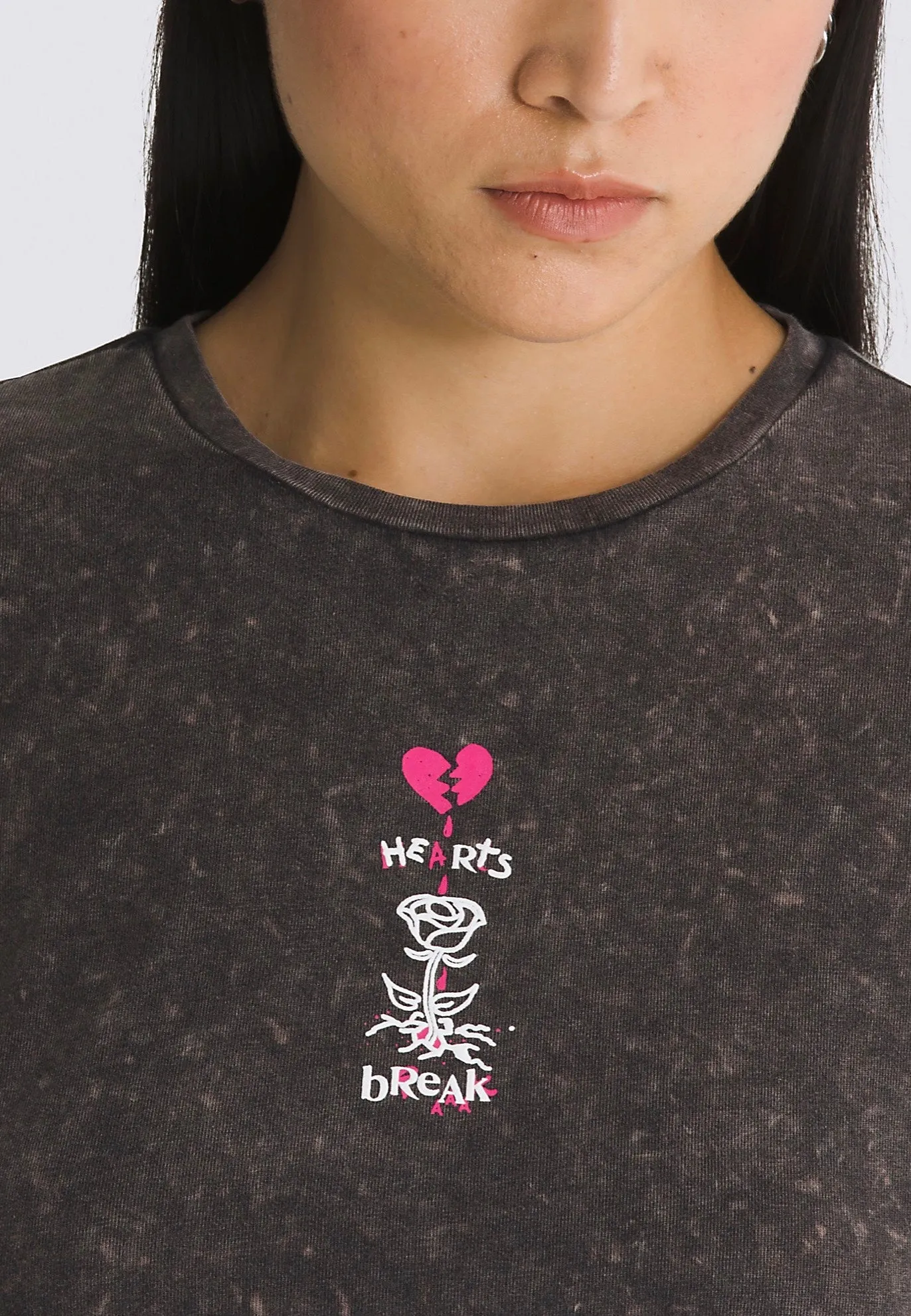 Vans - Heartbreaker Crew Crop II Black - T-Shirt Daily Cool Fit