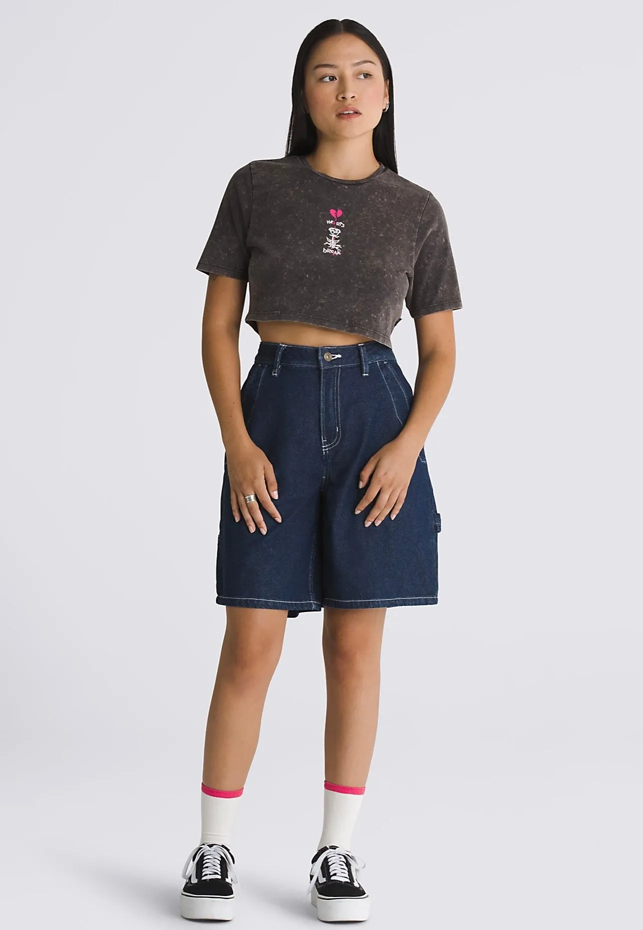 Vans - Heartbreaker Crew Crop II Black - T-Shirt Daily Cool Fit
