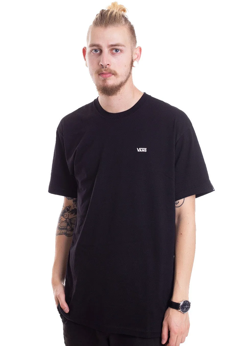Vans - Left Chest Logo Black/White - T-Shirt Cool Styles