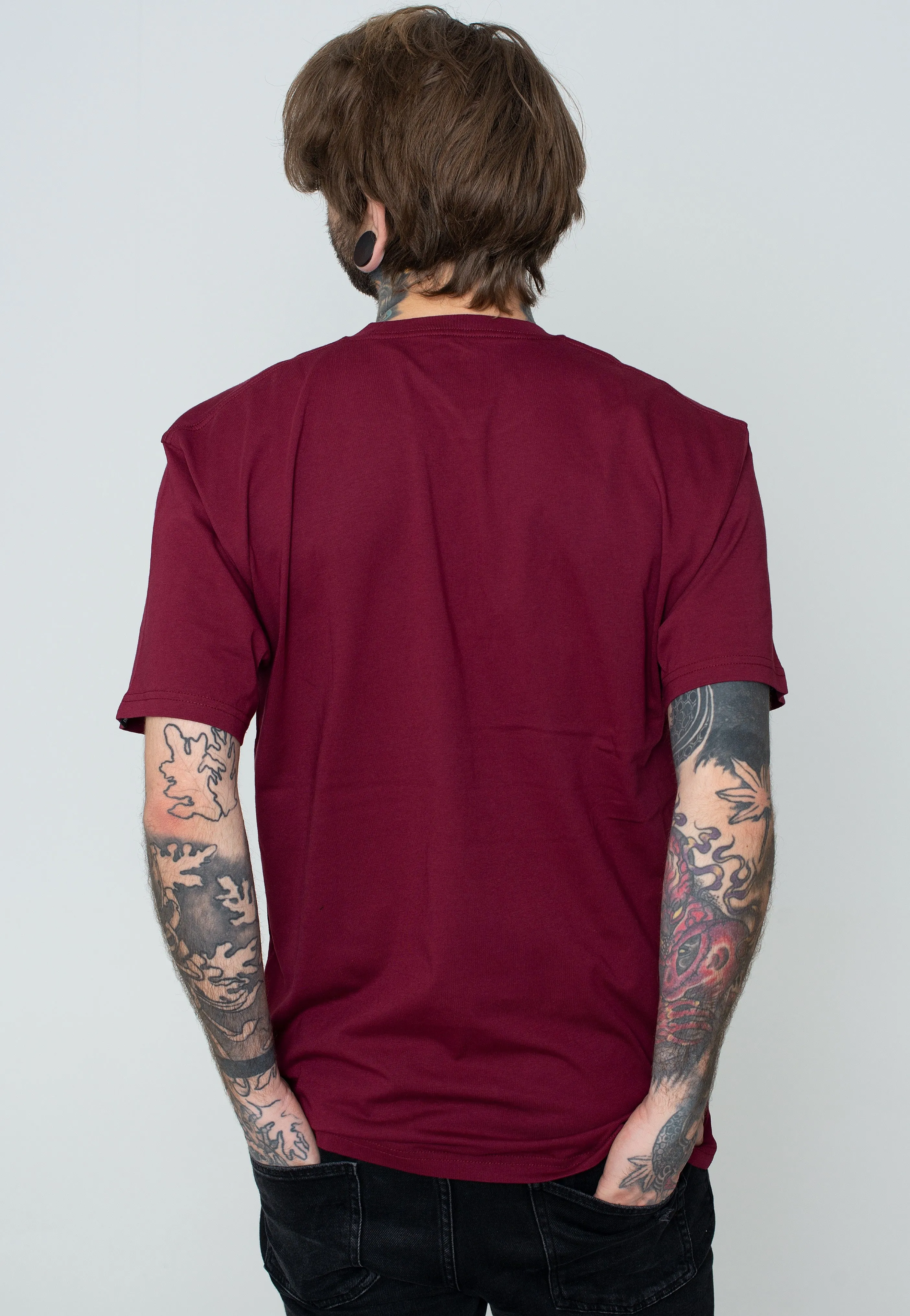 Vans - Left Chest Logo Burgundy - T-Shirt Year - round wear