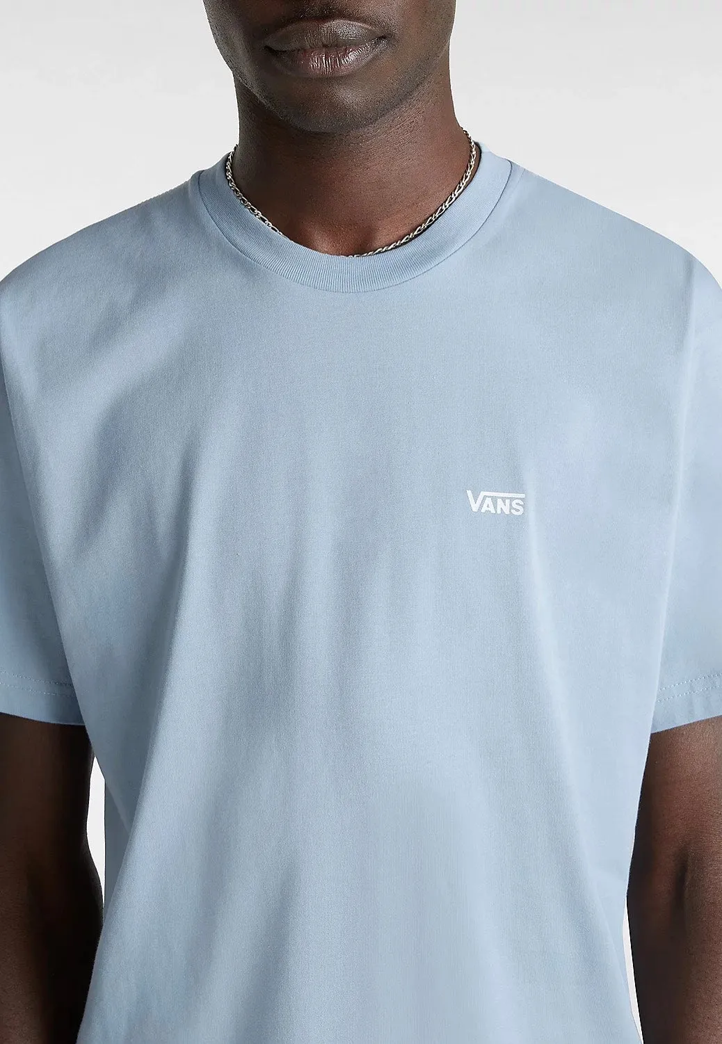 Vans - Mn Left Chest Logo Dusty Blue - T-Shirt Flare