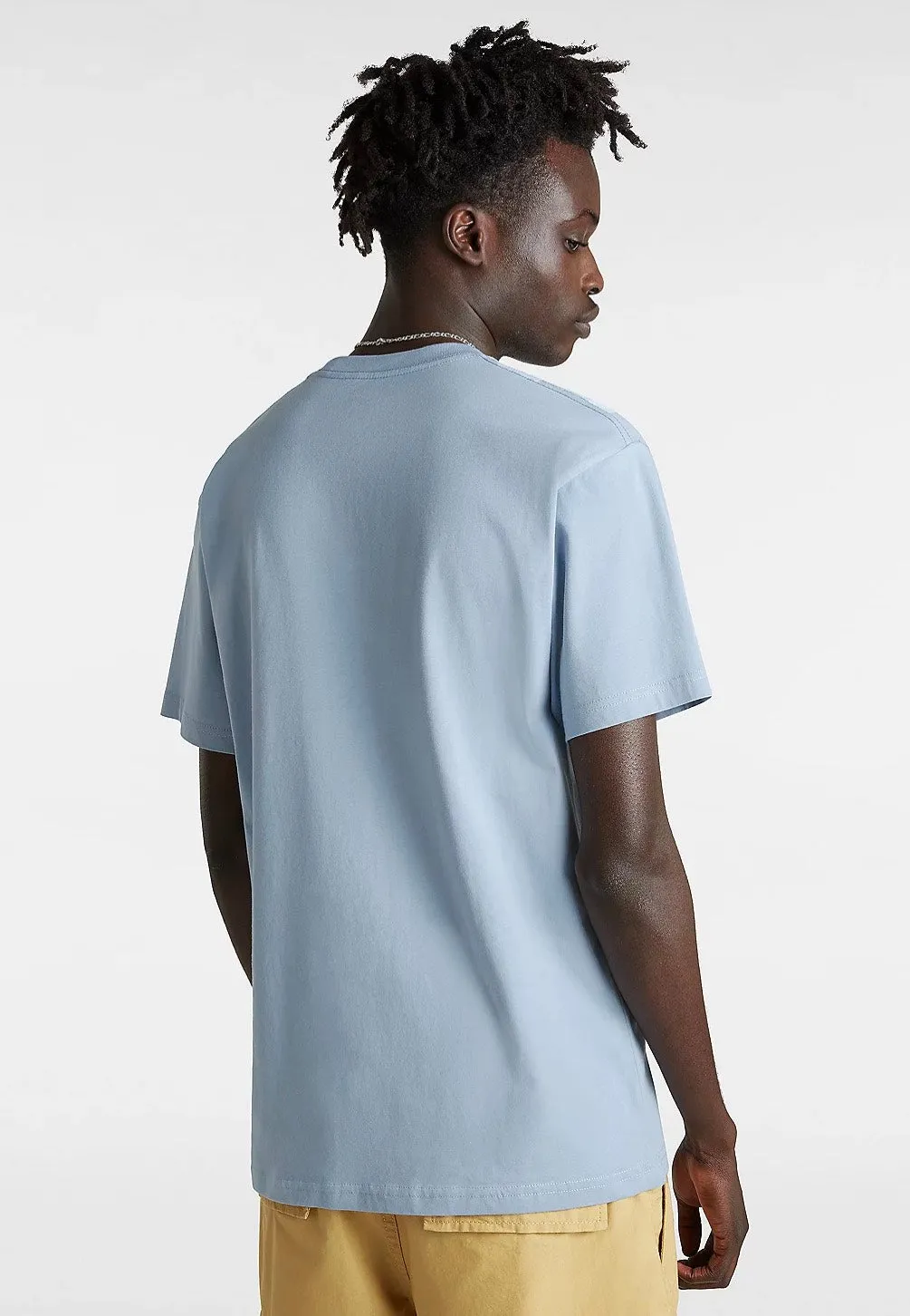 Vans - Mn Left Chest Logo Dusty Blue - T-Shirt Flare