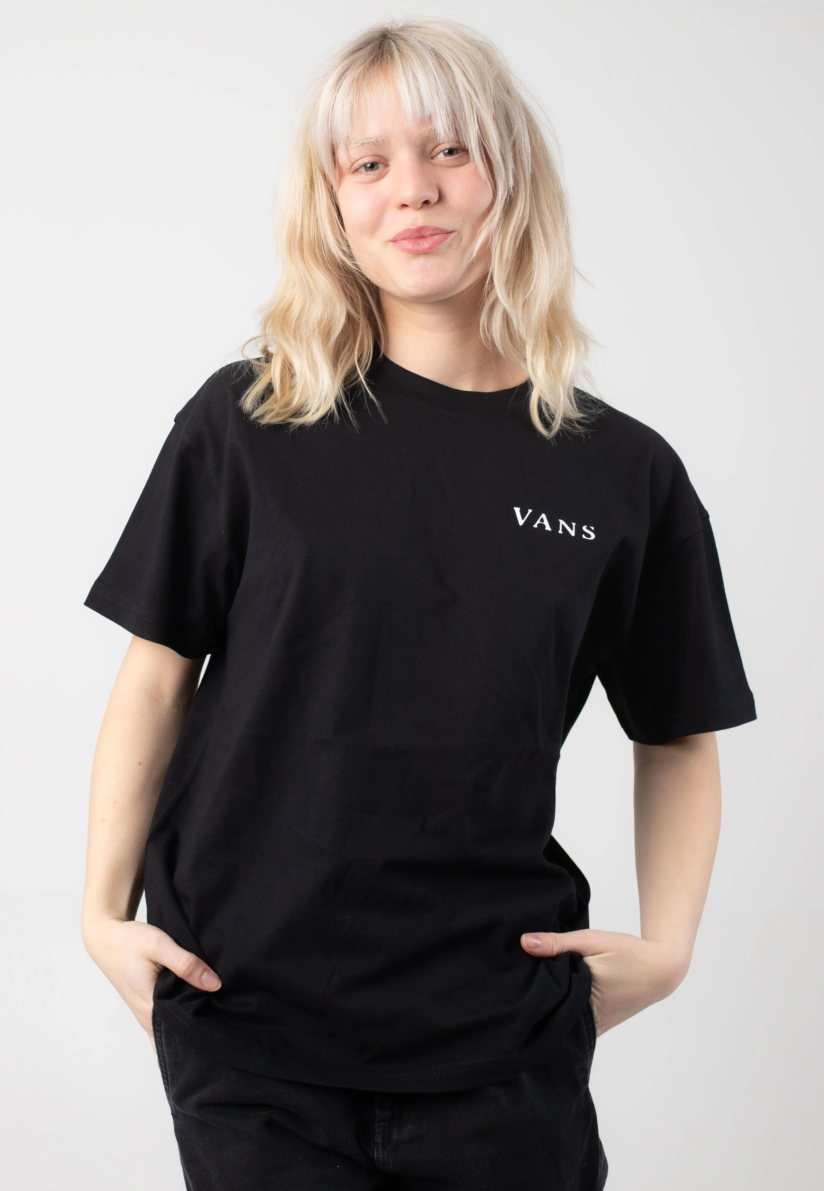 Vans - Night Orb Oversized Black - T-Shirt Floral Prints