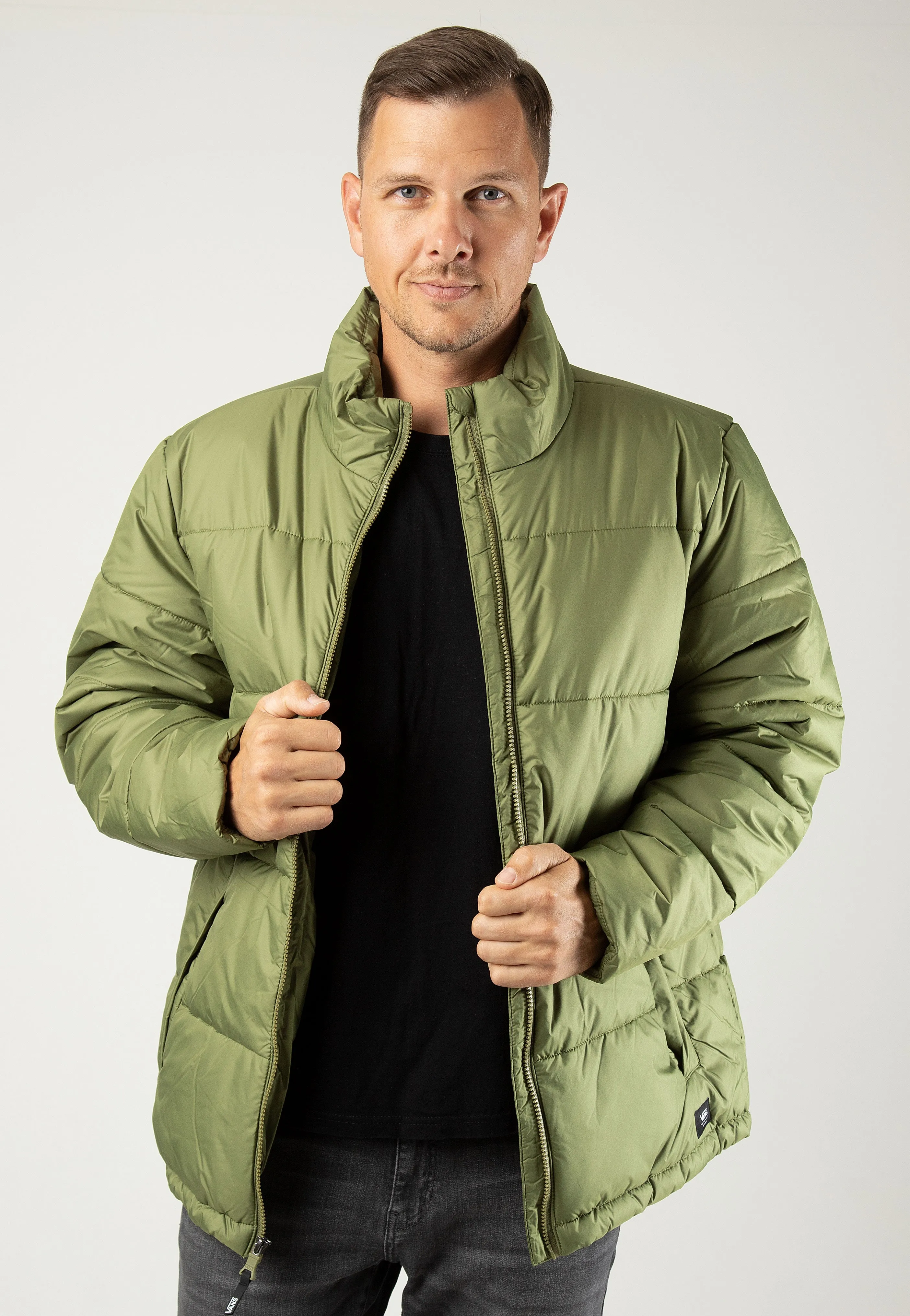 Vans - No Hood Norris MTE 1 Puffer Olive Branch - Jacket Fringed look