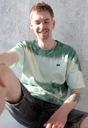 Business Meeting Summer Style Vans - Off The Wall Stripe Tie Dye Clearly Aqua - T-Shirt