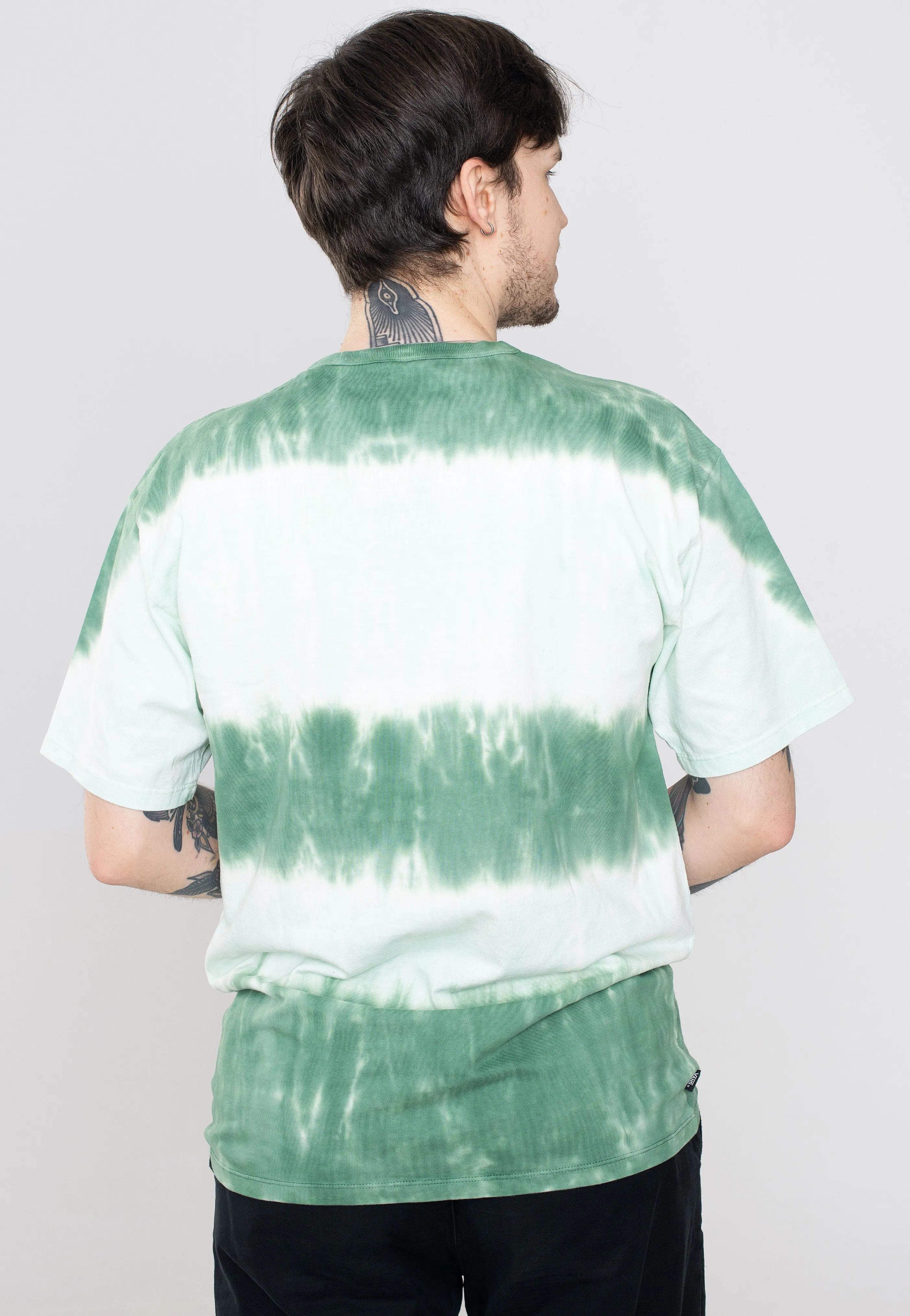 Vans - Off The Wall Stripe Tie Dye Clearly Aqua - T-Shirt Soft Luxe