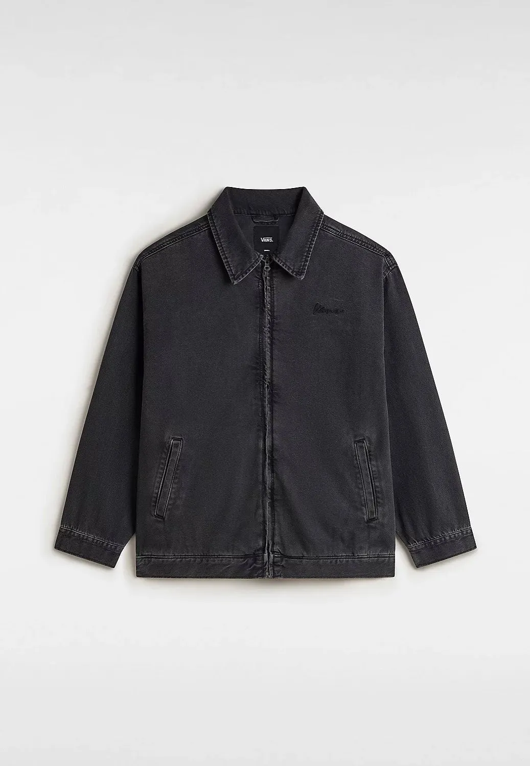 Vans - Pitstop Denim Metal Station Washed Black - Jeans Jacket Car seat cover