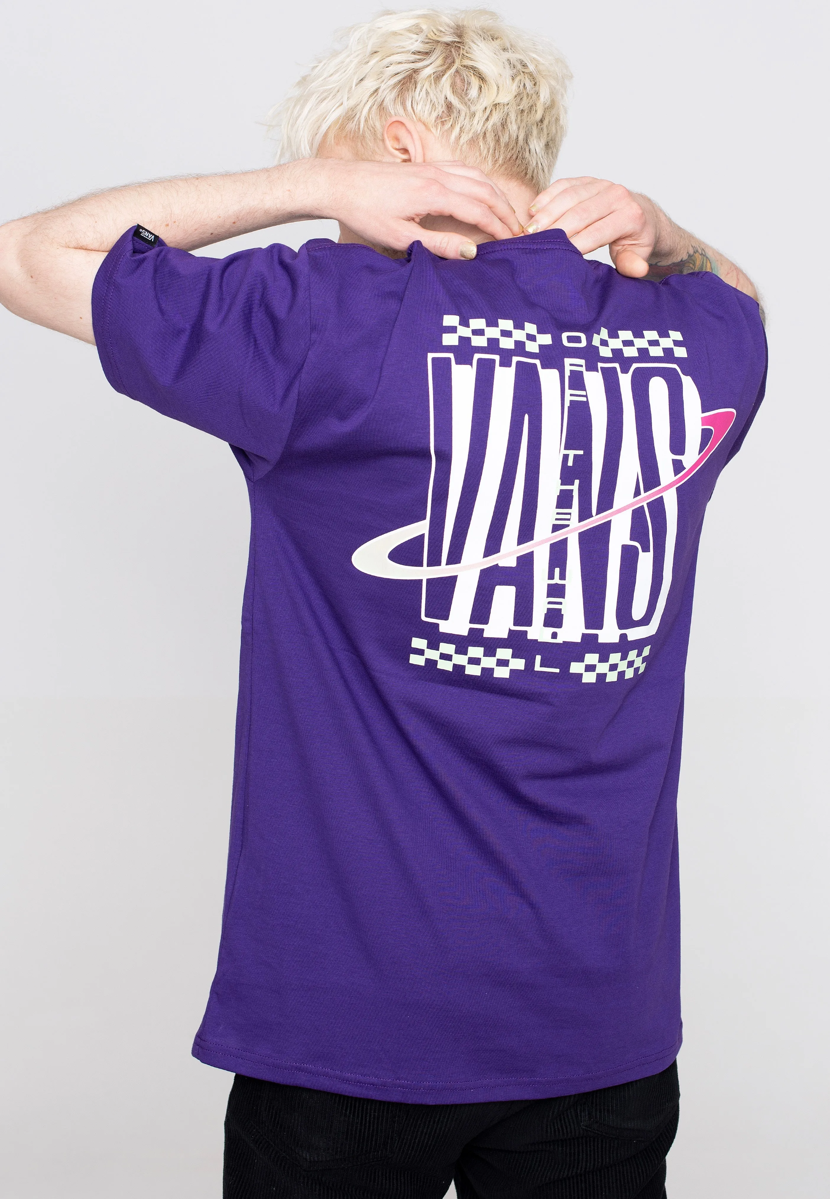 Vans - Ringed Logo Violet Indigo - T-Shirt Clean - lines - sleek