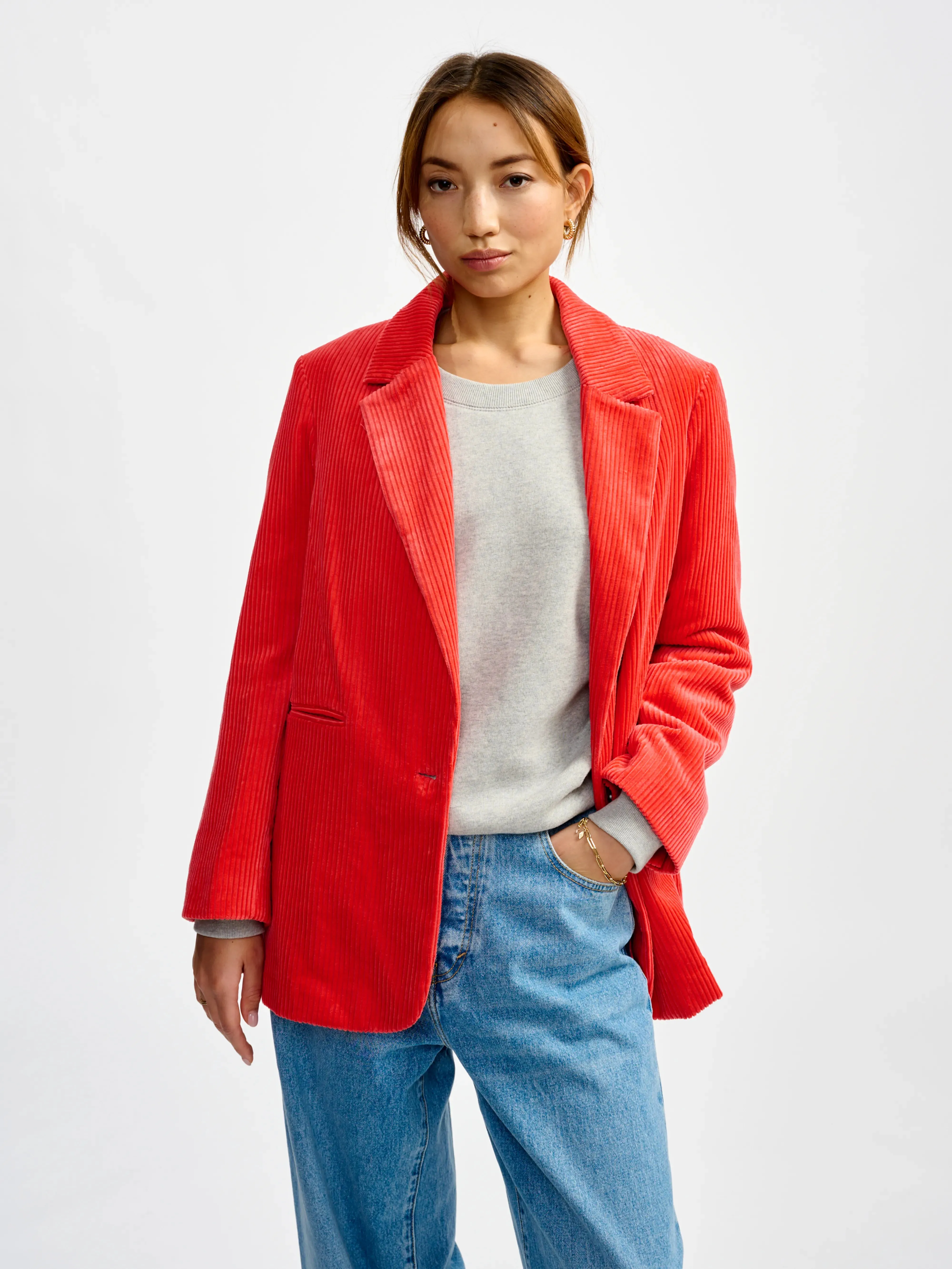 veil blazer (241 / W / CORAIL) Functional Street Fit