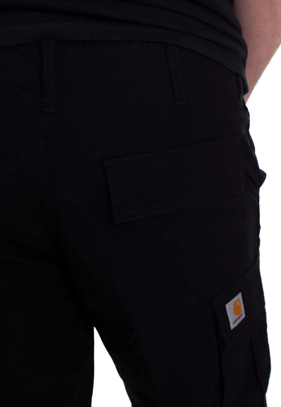 Velvet shorts Carhartt WIP - Regular Cargo Columbia Black Rinsed - Shorts
