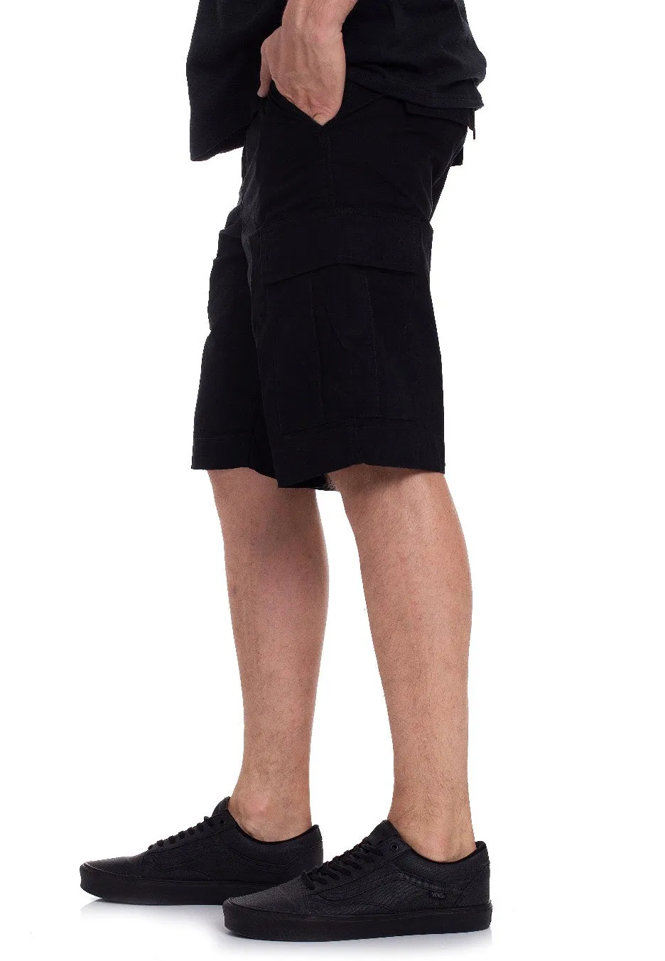 Velvet shorts Carhartt WIP - Regular Cargo Columbia Black Rinsed - Shorts