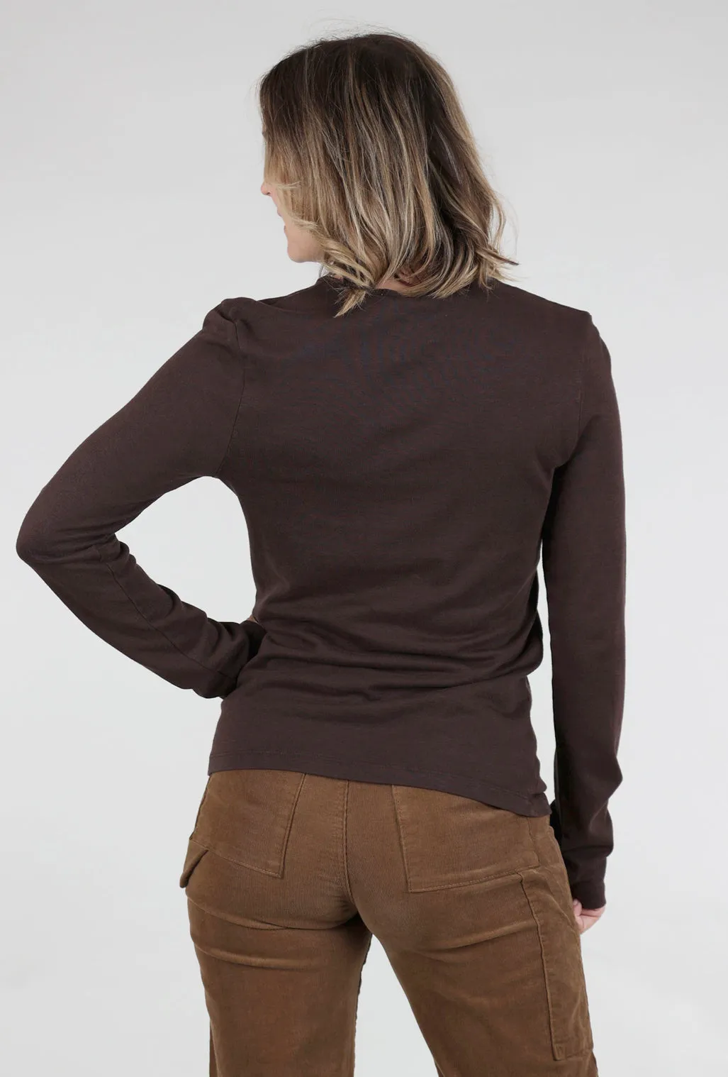 Versatile Cut Hemp Crew, Brown Out